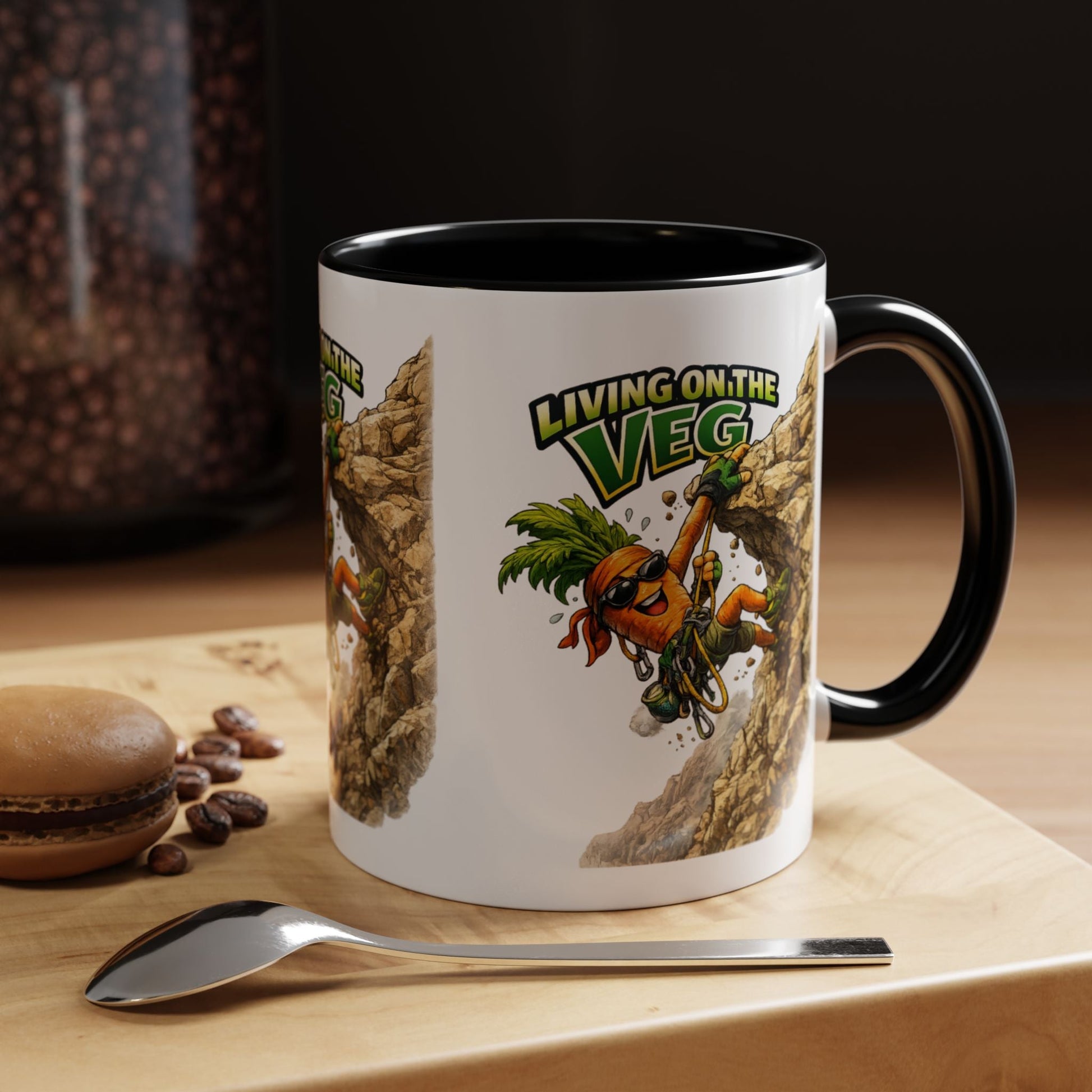 Carrot Living on the Veg Accent Mug - SJM Print Store
