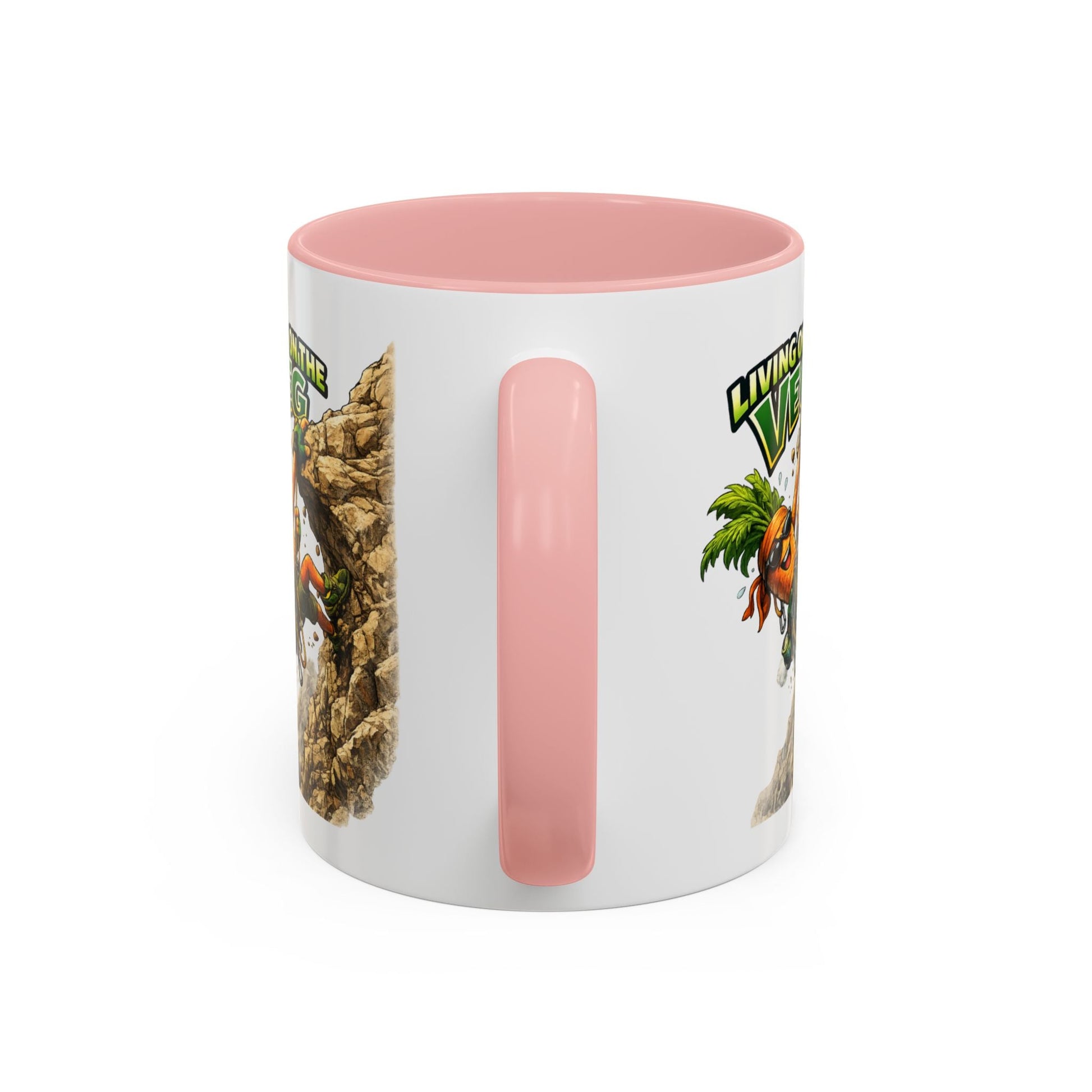 Carrot Living on the Veg Accent Mug - SJM Print Store