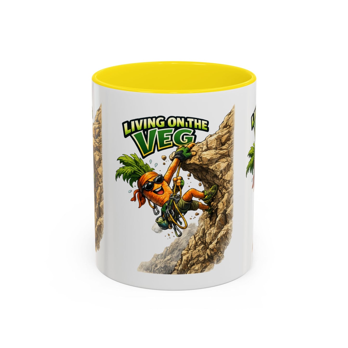 Carrot Living on the Veg Accent Mug - SJM Print Store