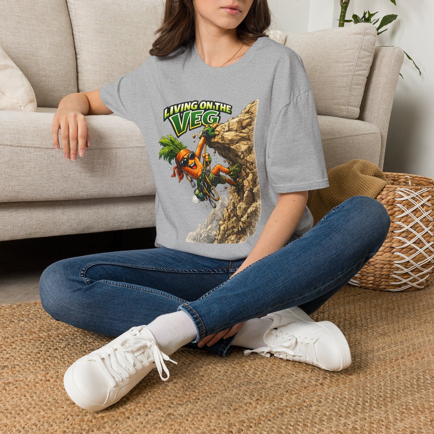 Carrot Living on the Veg T-Shirt - SJM Print Store