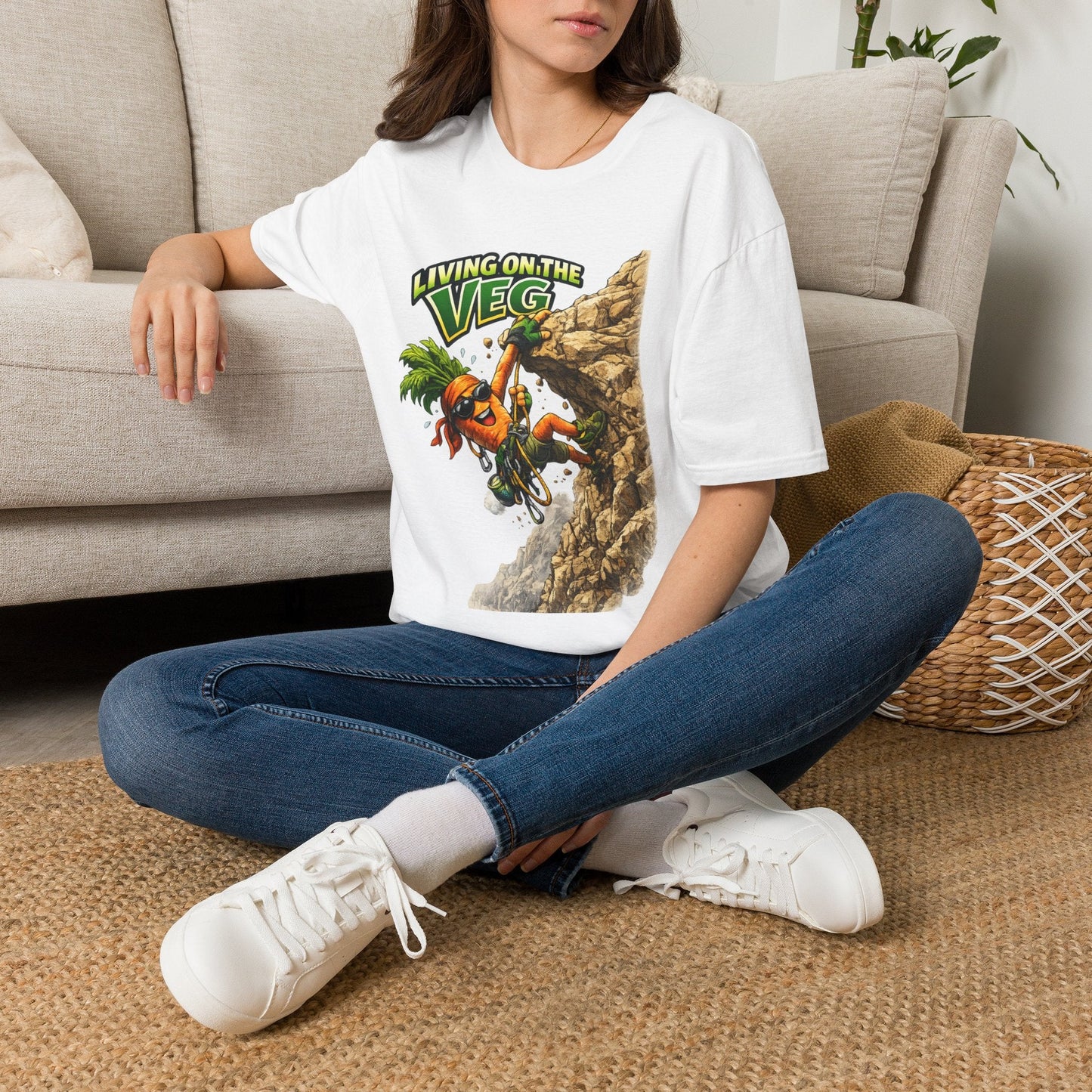 Carrot Living on the Veg T-Shirt - SJM Print Store