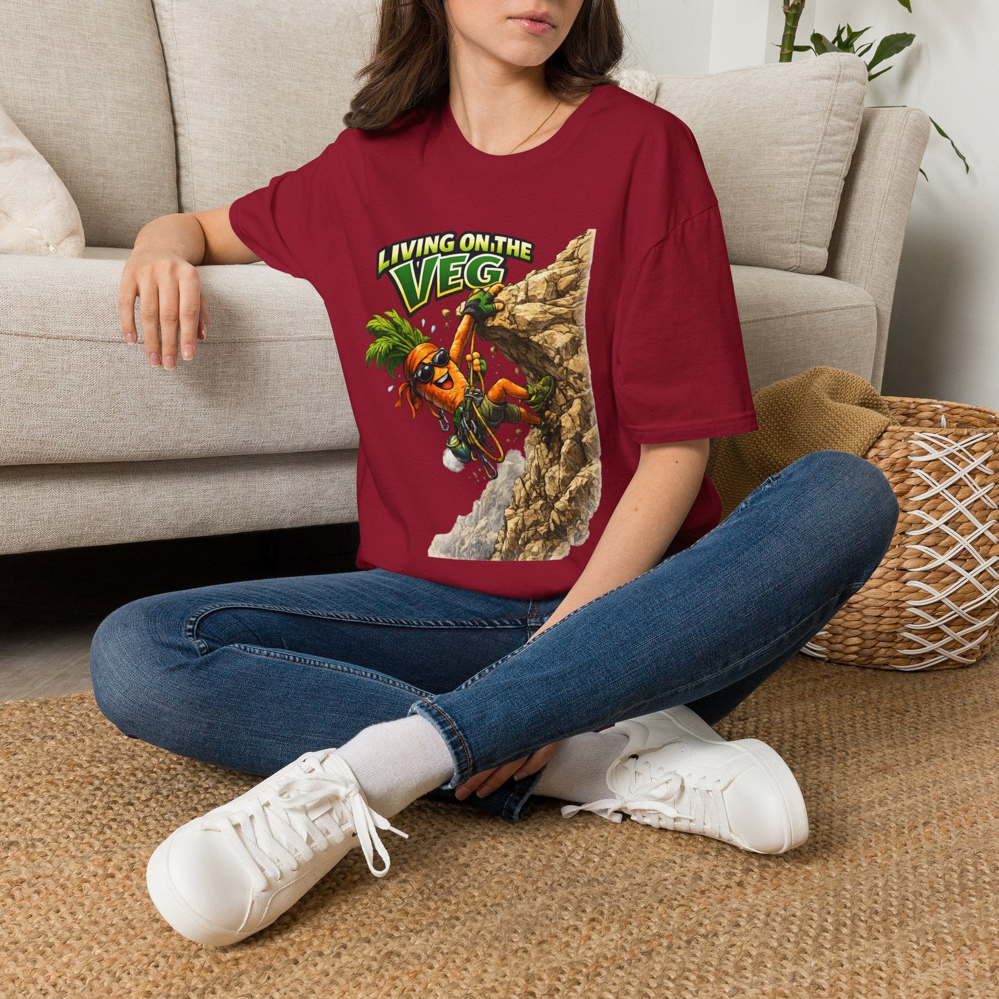 Carrot Living on the Veg T-Shirt - SJM Print Store