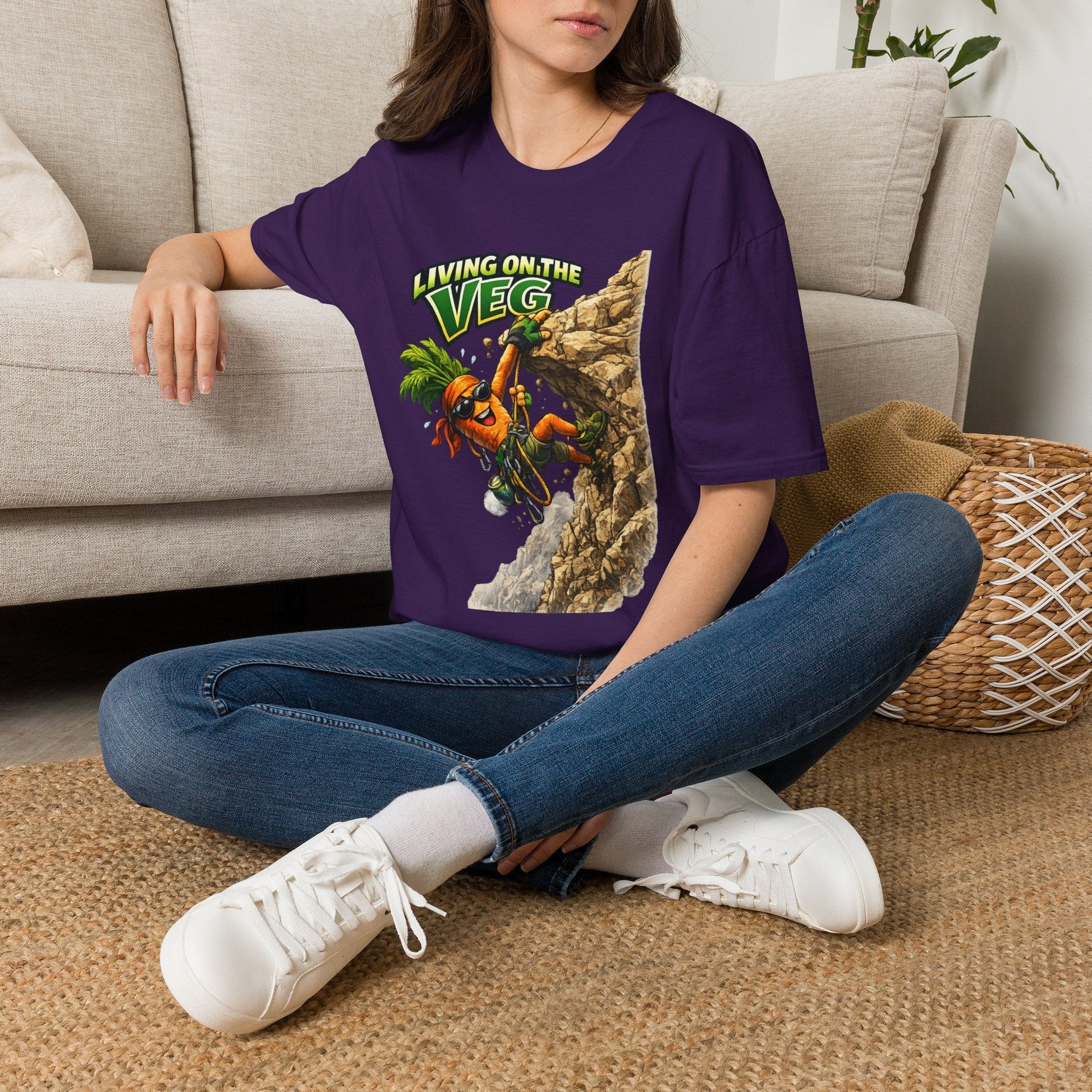 Carrot Living on the Veg T-Shirt - SJM Print Store