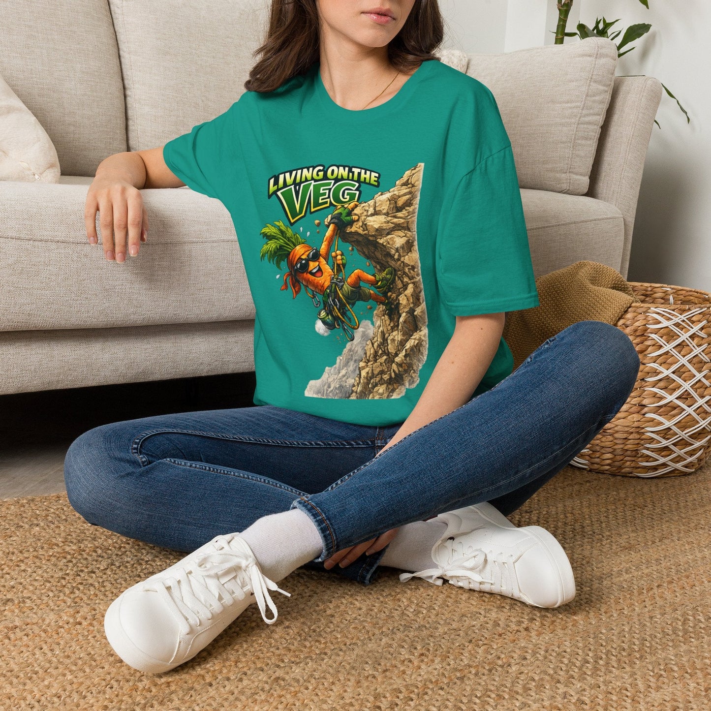 Carrot Living on the Veg T-Shirt - SJM Print Store