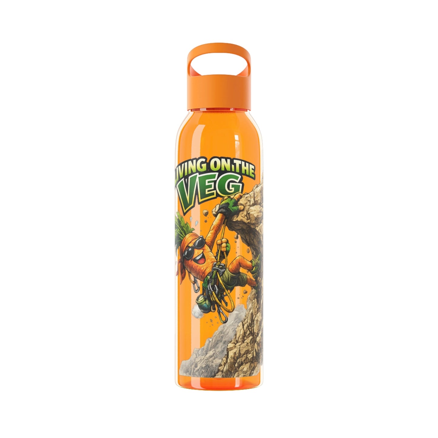 Carrot Living on the Veg Water Bottle - SJM Print Store