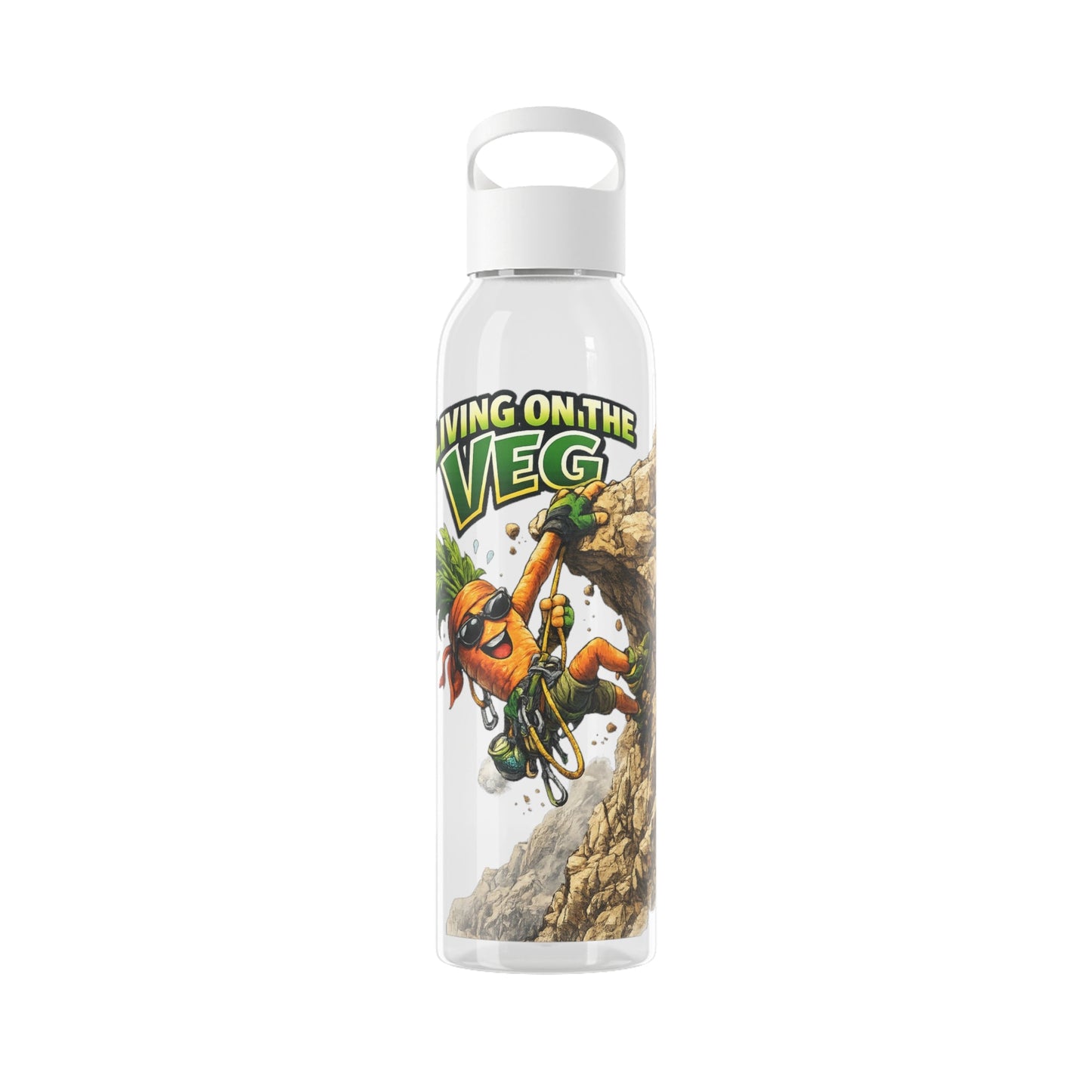 Carrot Living on the Veg Water Bottle - SJM Print Store