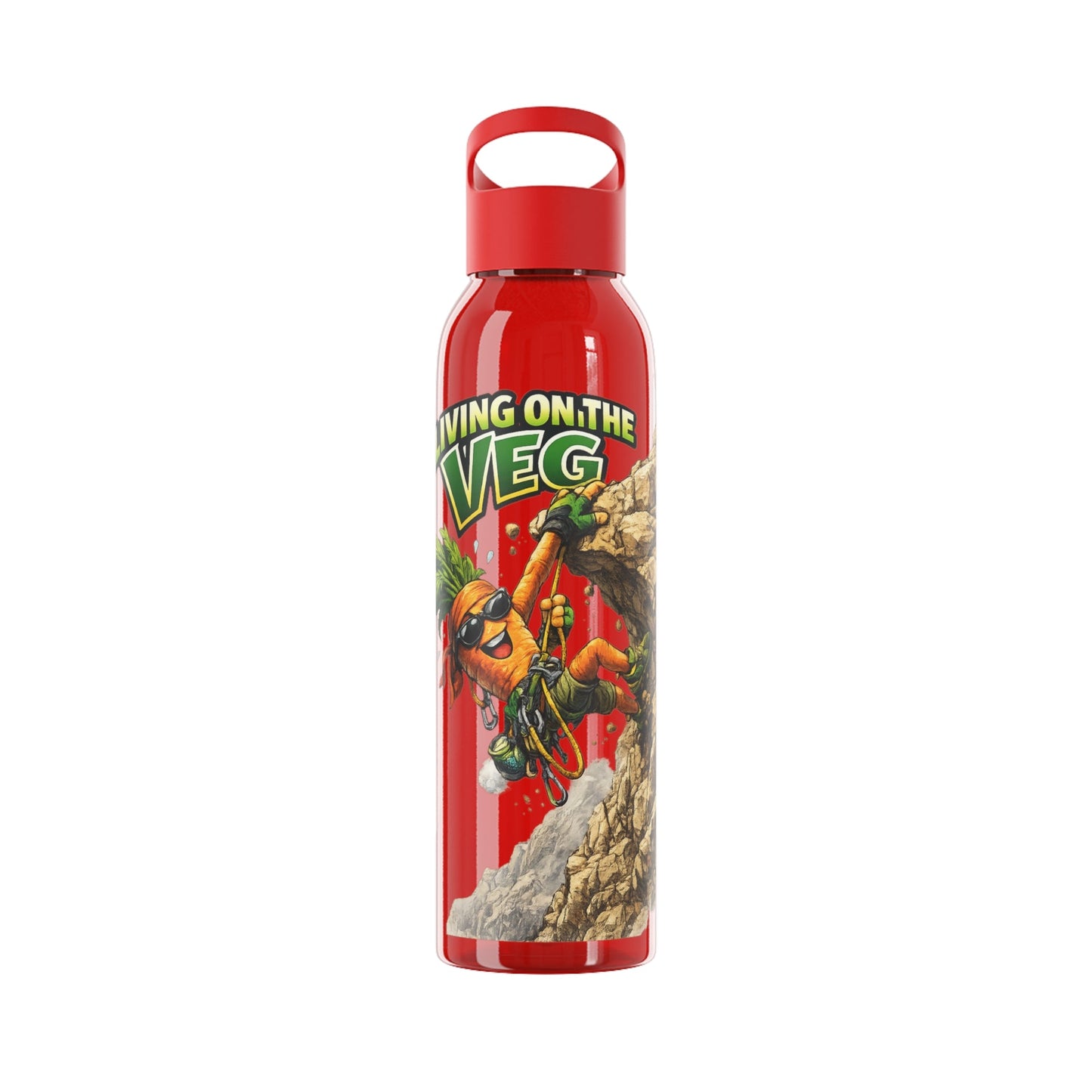 Carrot Living on the Veg Water Bottle - SJM Print Store