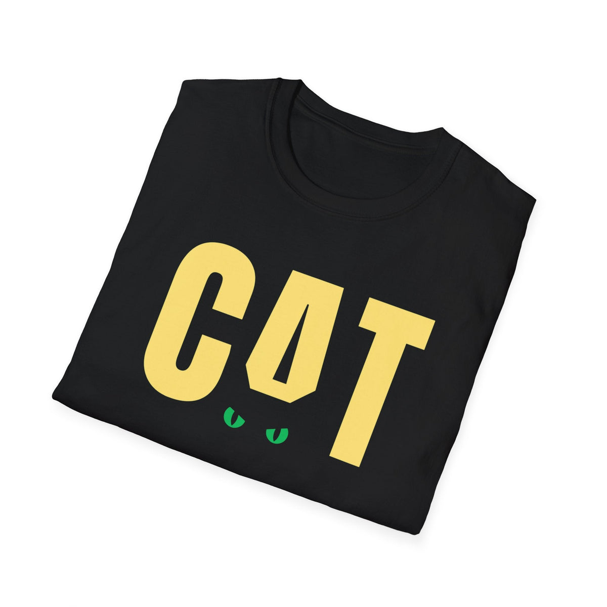 CAT Black Cat T-Shirt | Funny Cat Lover Unisex Tee | Minimalist Black Cat Graphic Shirt - SJM Print Store