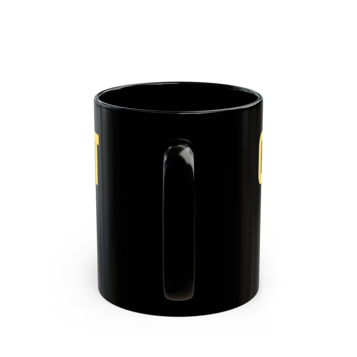 CAT Black Coffee Mug | Funny Cat Lover Ceramic Mug | Minimalist Black Cat Mug | Everyday Coffee Cup - SJM Print Store