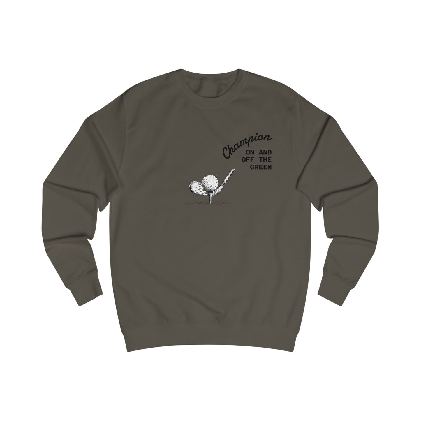 Champion Golf Sweatshirt, Unisex Gabber, Casual Outfit, Sports Gift, Golfers Apparel, Off the Green Clothing - SJM Print Store