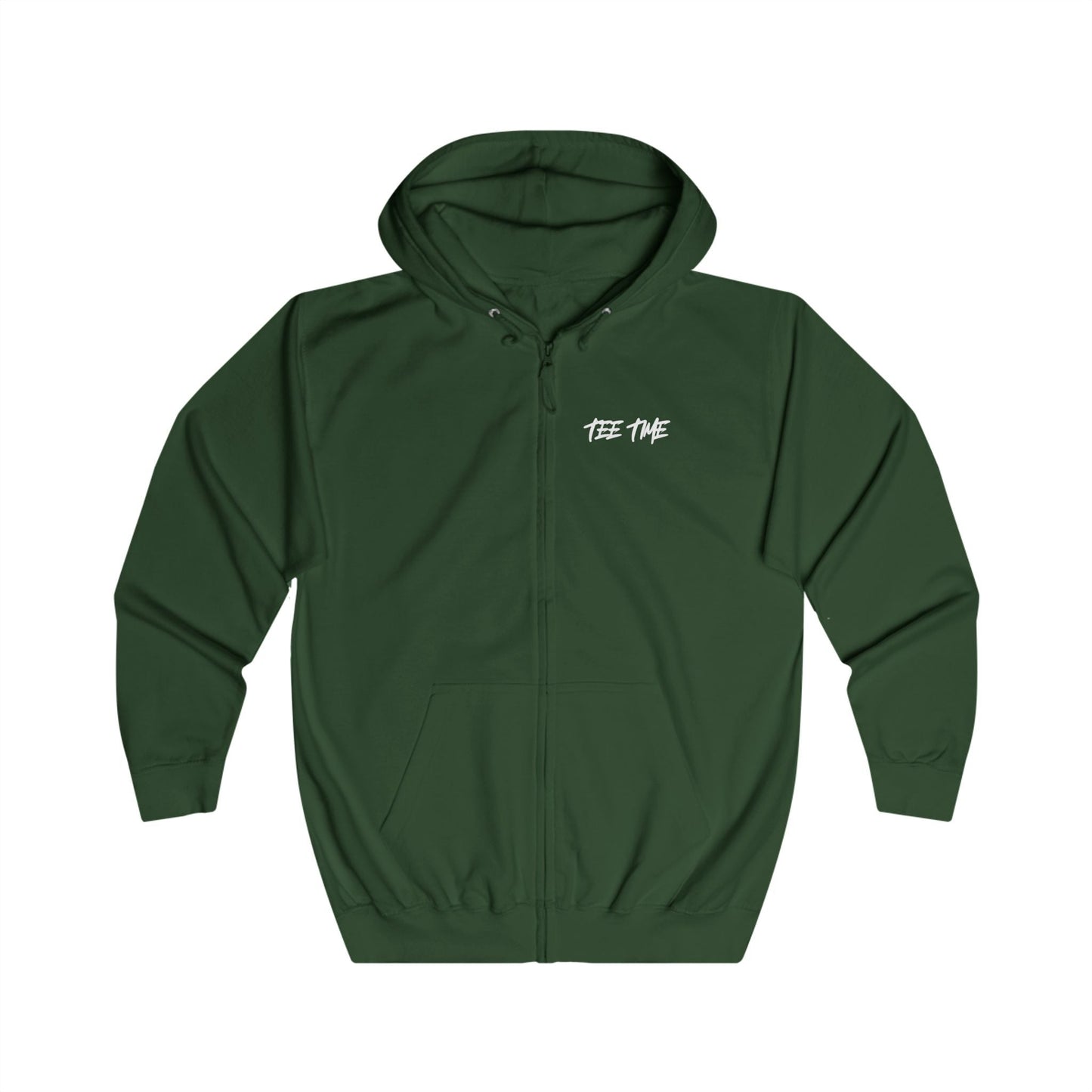 Chasing Birdies Tee Time Full - Zip Hoodie â€“ Double - Sided print - SJM Print Store