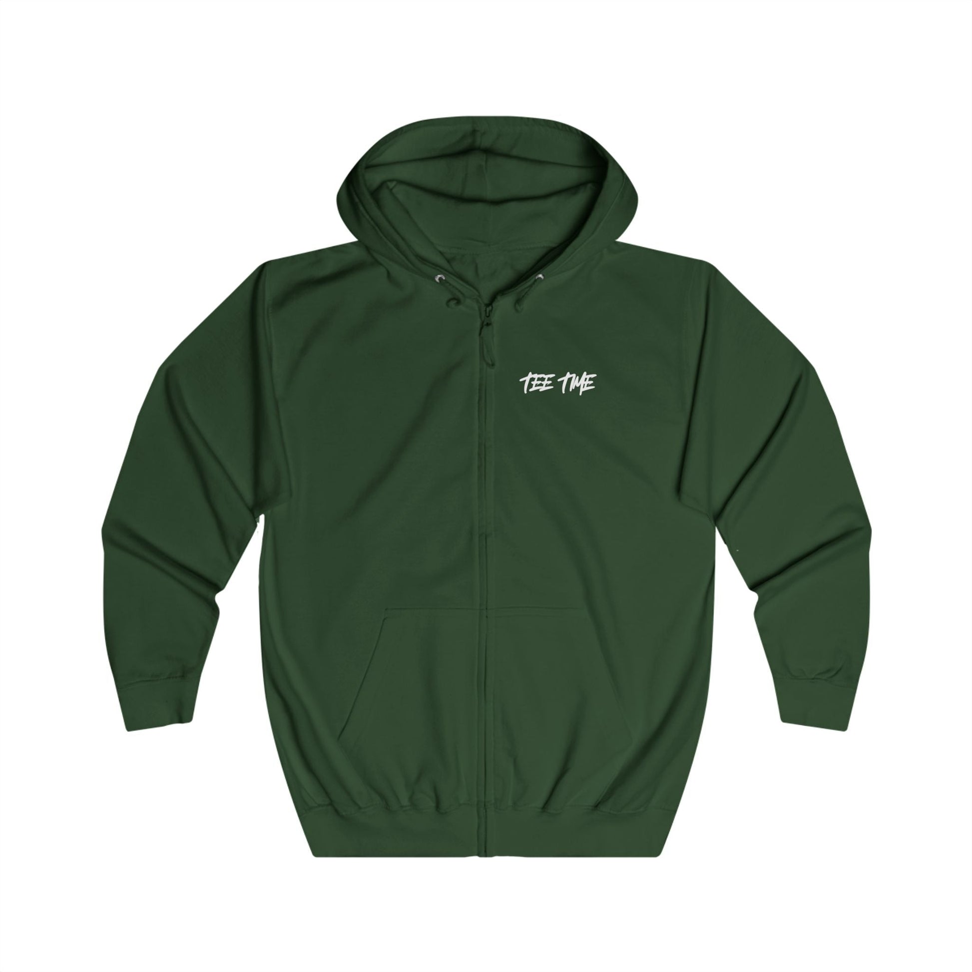 Chasing Birdies Tee Time Full - Zip Hoodie â€“ Double - Sided print - SJM Print Store