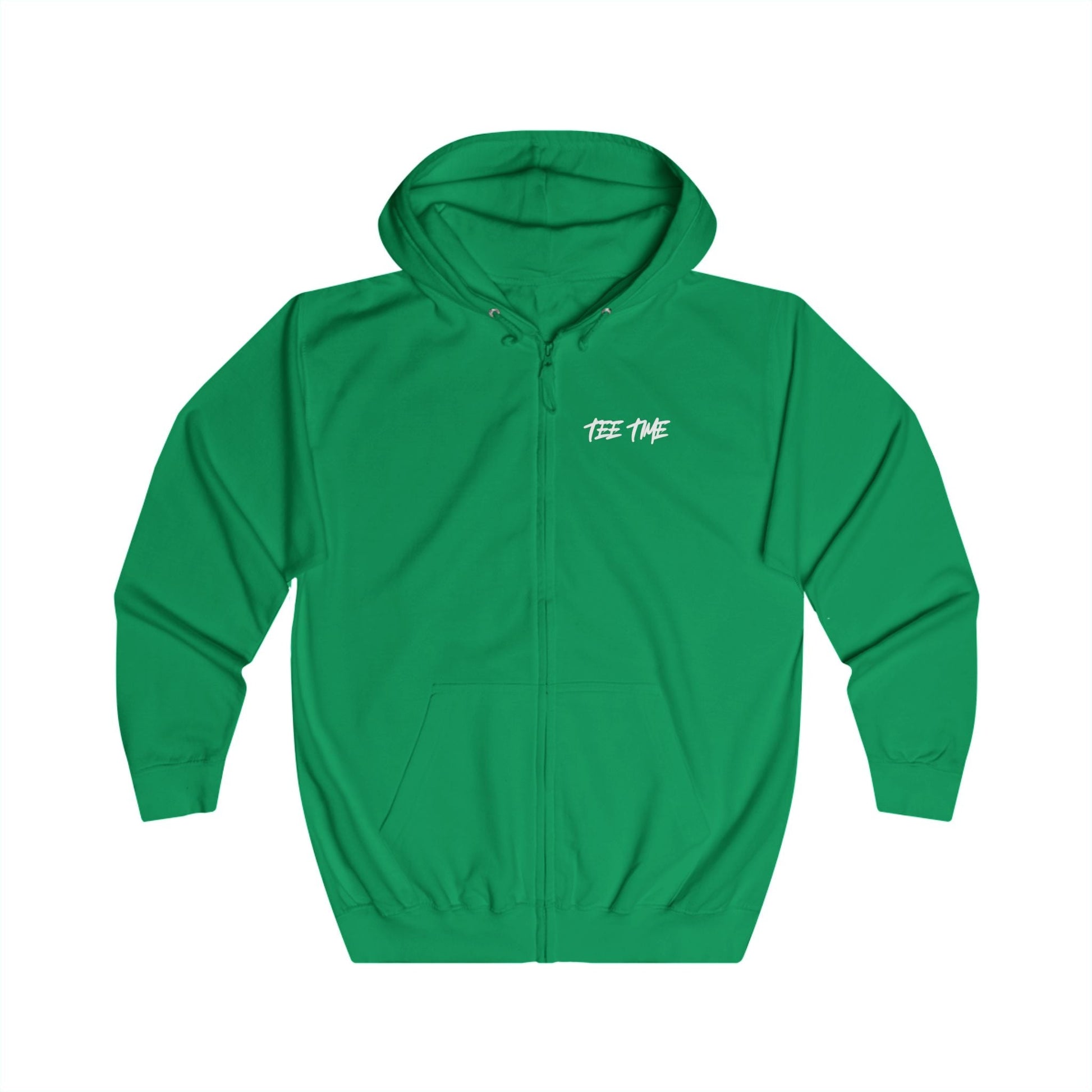 Chasing Birdies Tee Time Full - Zip Hoodie â€“ Double - Sided print - SJM Print Store
