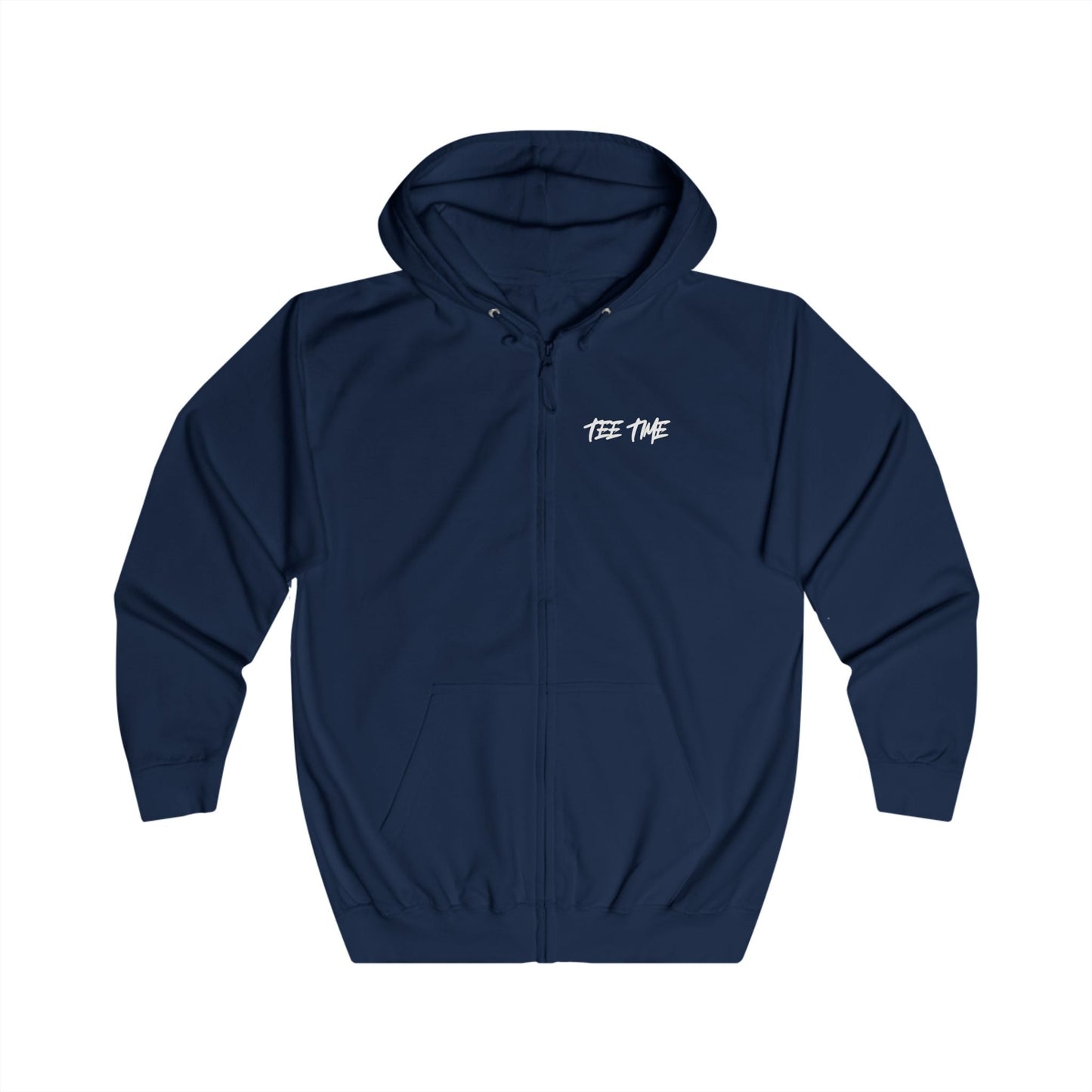 Chasing Birdies Tee Time Full - Zip Hoodie â€“ Double - Sided print - SJM Print Store