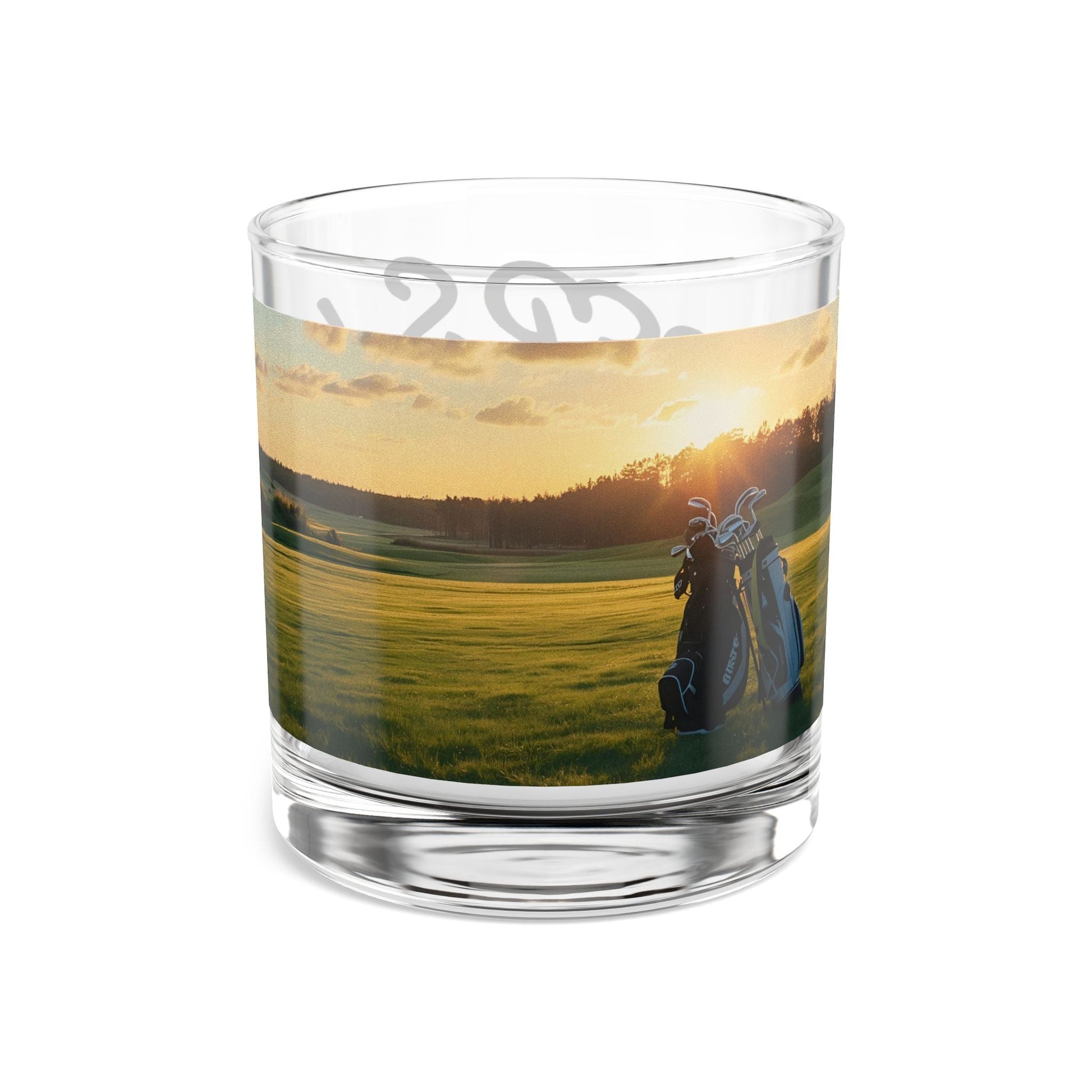 Cheers to Tee Time Rocks Glass - Ideal Gift for Golf Lovers, Birthday/Christmas Present, Home Bar Decor, Unique Drinking Glass, Celebration Accessory - SJM Print Store