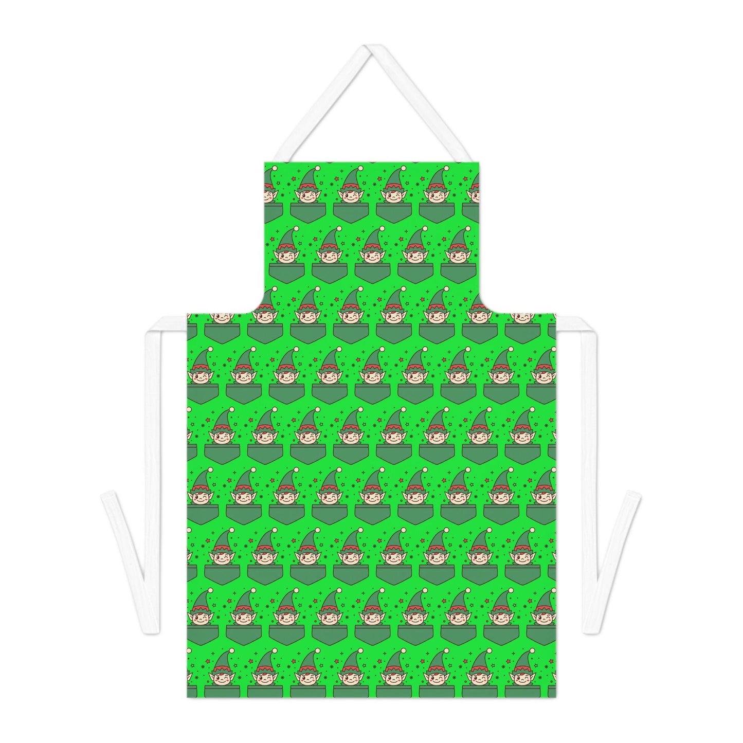 Christmas Elf Pattern Apron - SJM Print Store