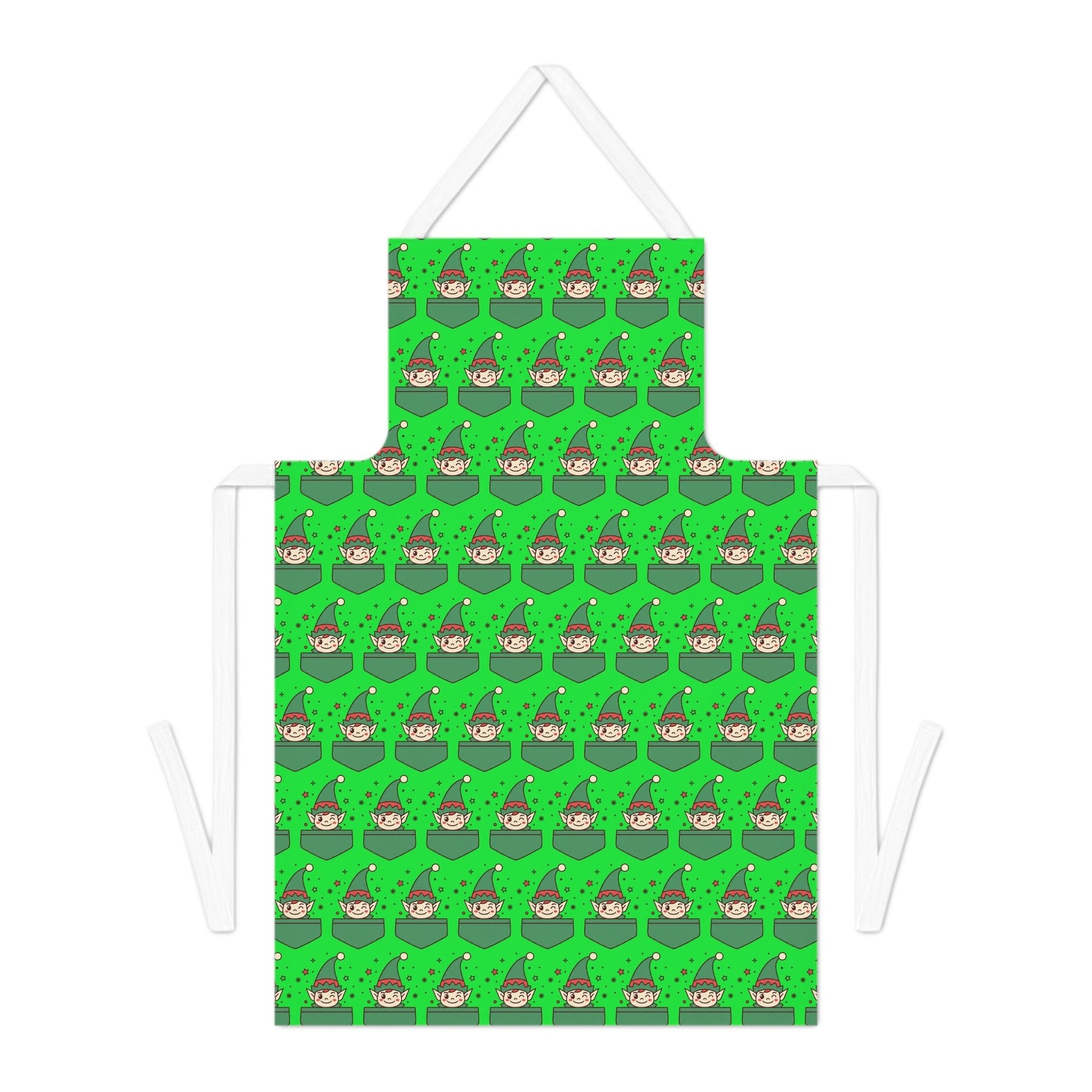 Christmas Elf Pattern Apron - SJM Print Store