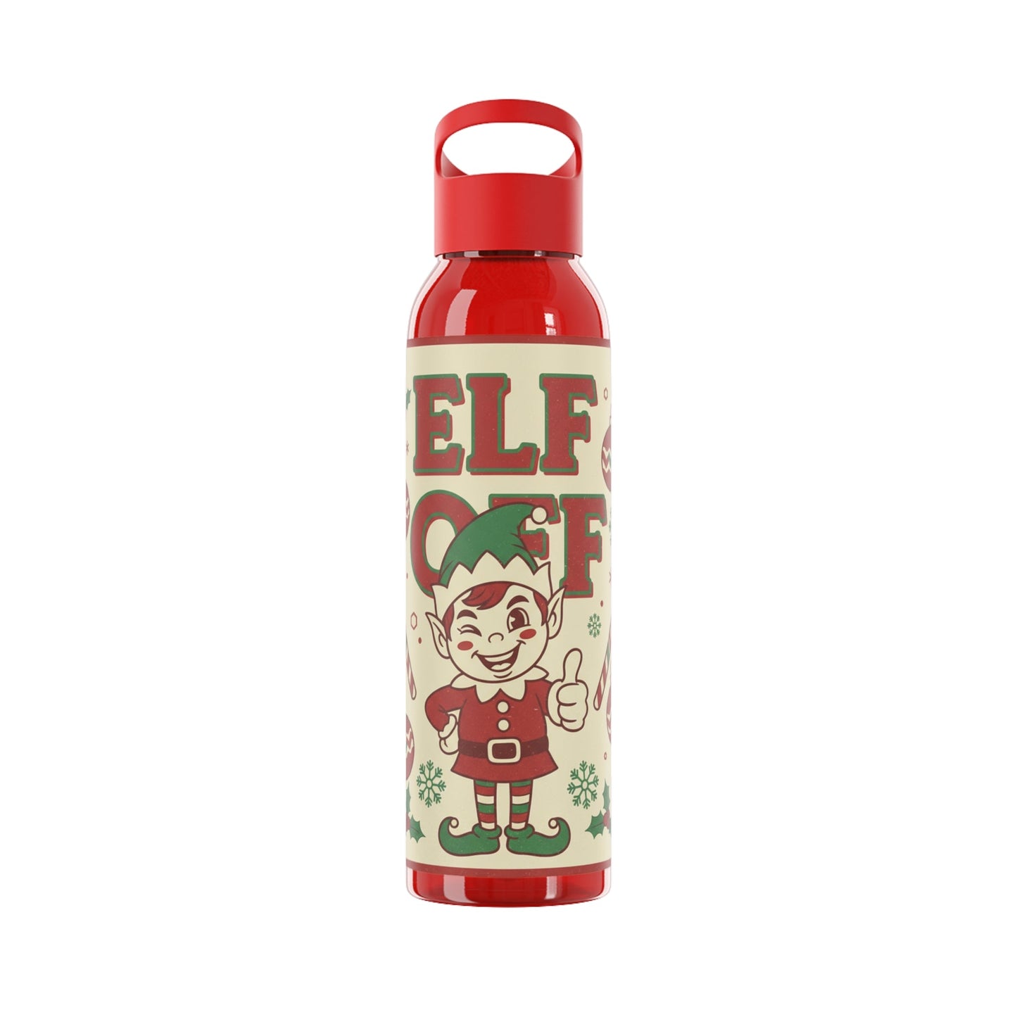 Christmas Elf Water Bottle - SJM Print Store