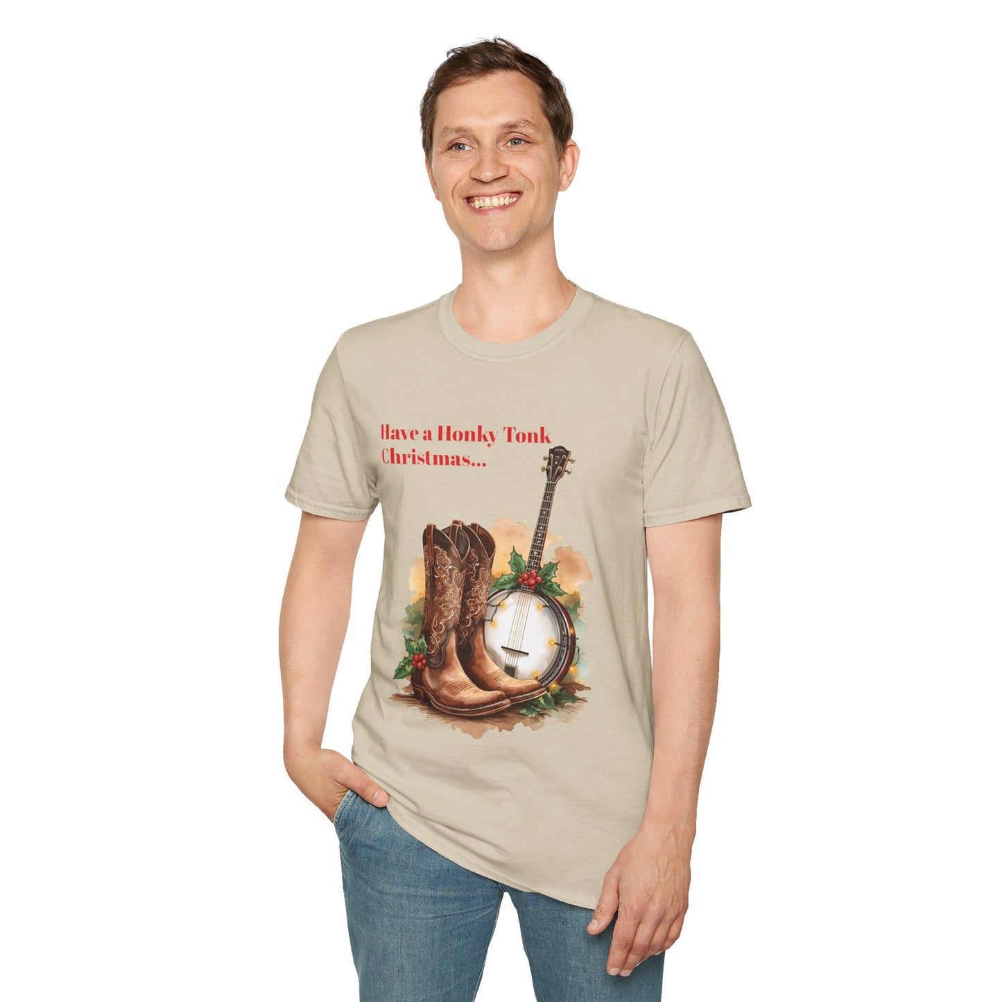 Christmas Honky Tonk T-Shirt â€” "Have a Honky Tonk Christmas" - SJM Print Store
