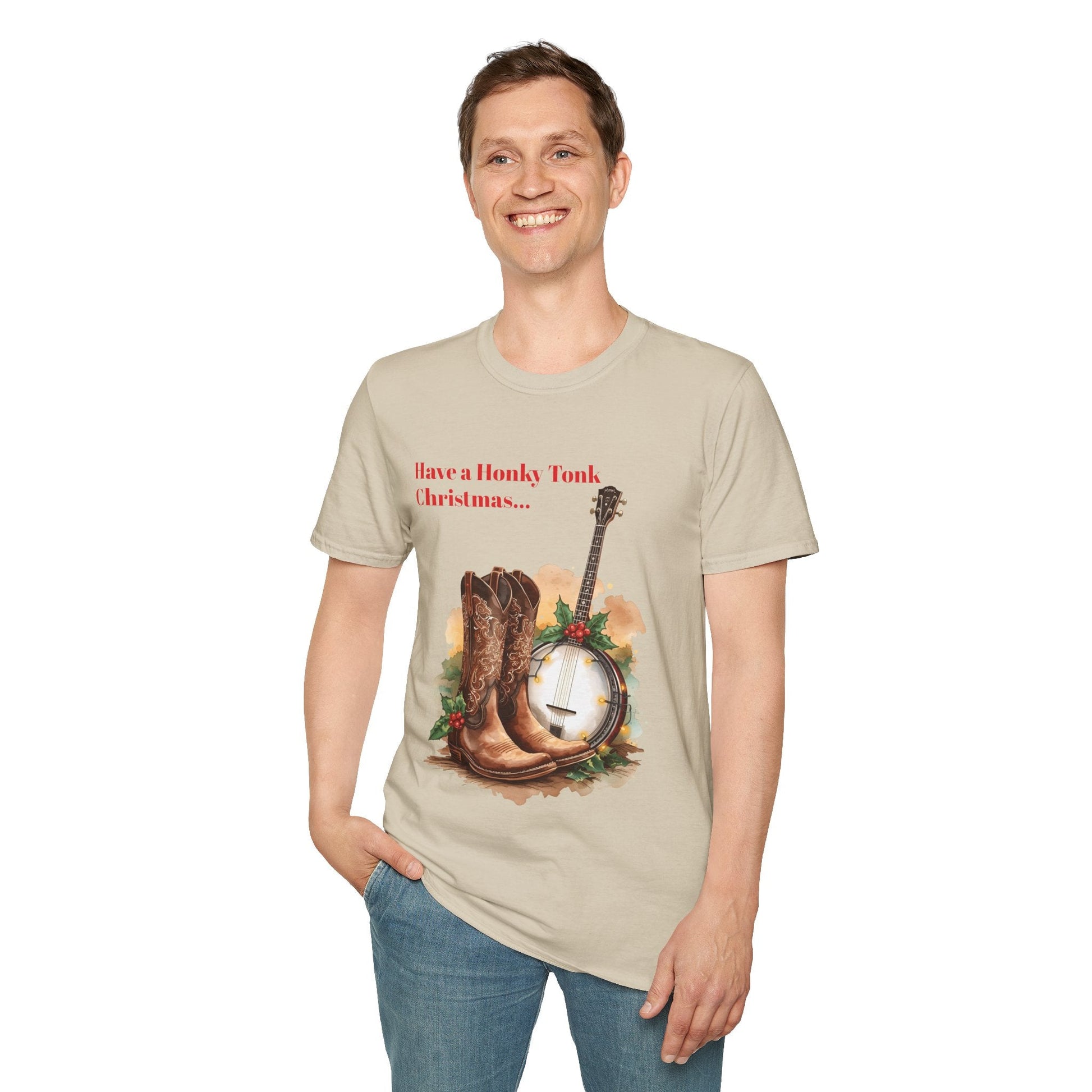Christmas Honky Tonk T-Shirt â€” "Have a Honky Tonk Christmas" - SJM Print Store