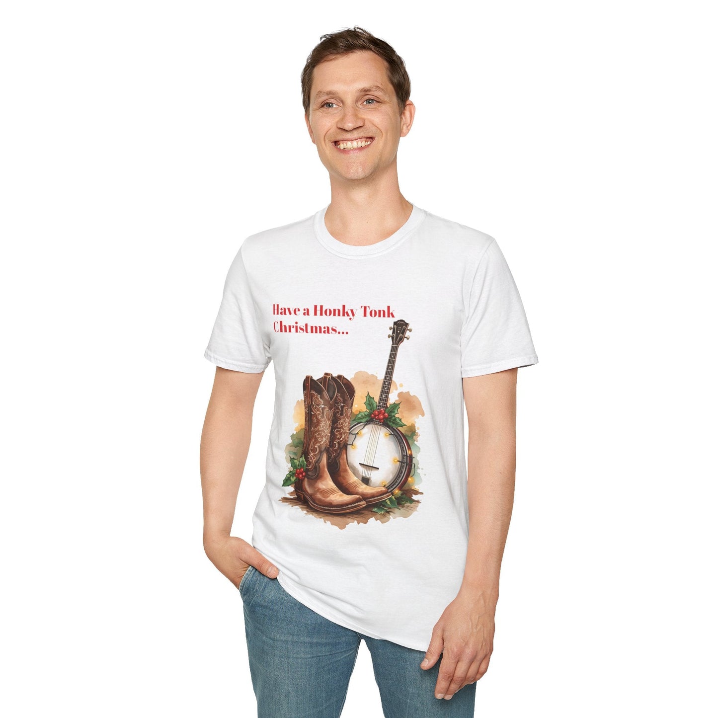 Christmas Honky Tonk T-Shirt â€” "Have a Honky Tonk Christmas" - SJM Print Store