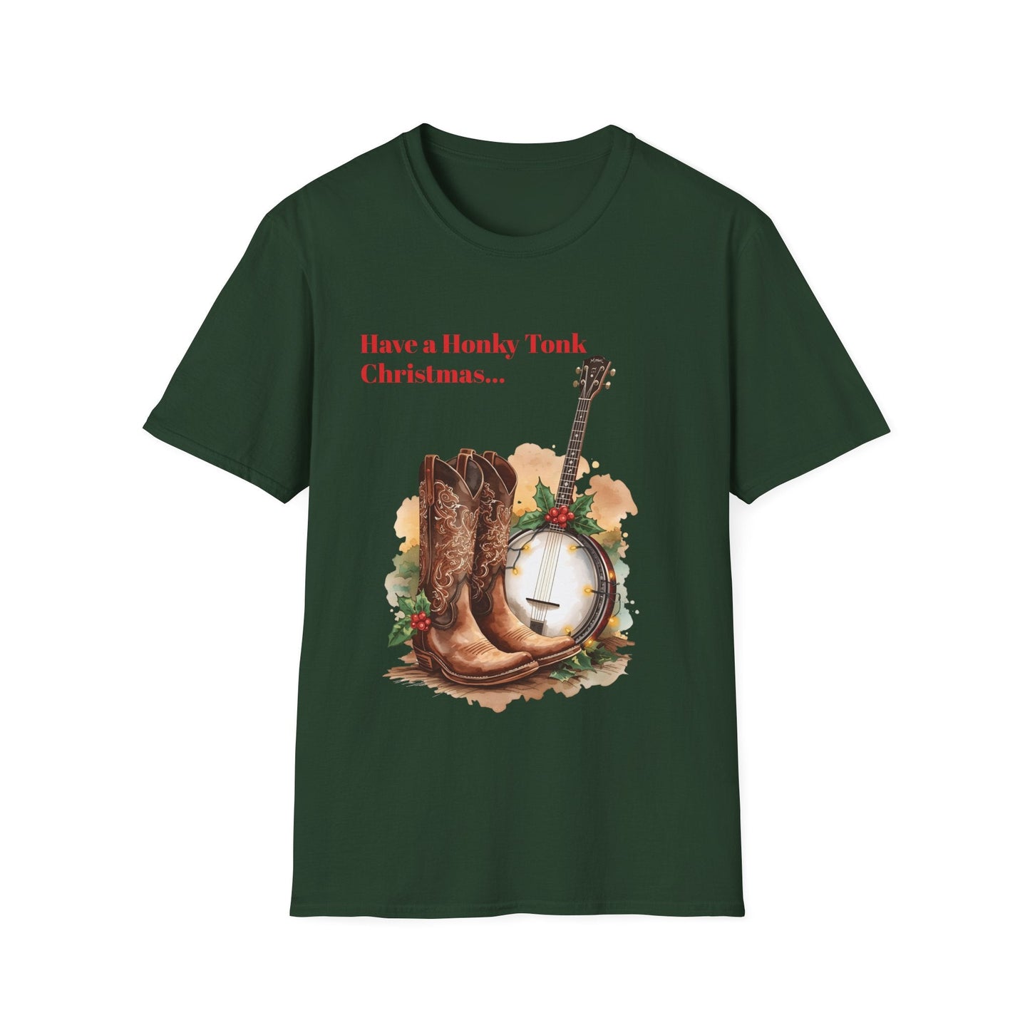 Christmas Honky Tonk T-Shirt â€” "Have a Honky Tonk Christmas" - SJM Print Store