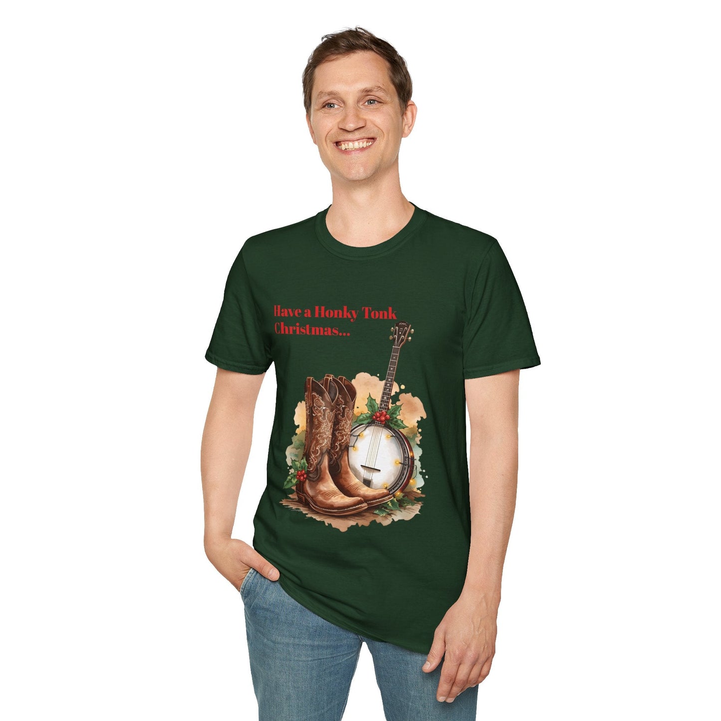 Christmas Honky Tonk T-Shirt â€” "Have a Honky Tonk Christmas" - SJM Print Store