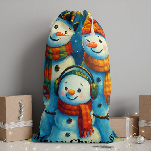 Christmas Snowman Gift Sack - SJM Print Store