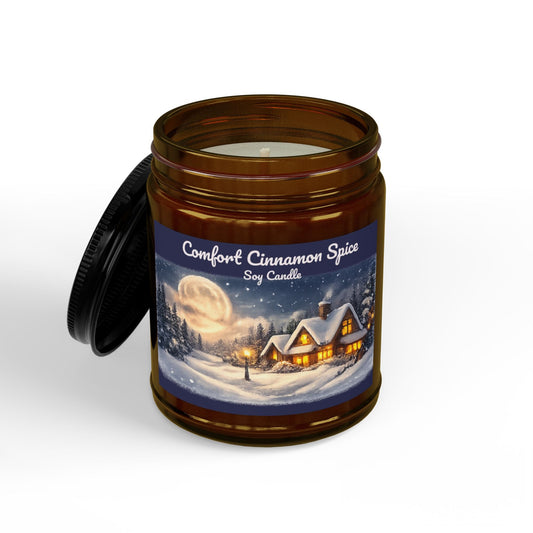 Comfort Cinnamon Spice Soy Jar Candle - SJM Print Store