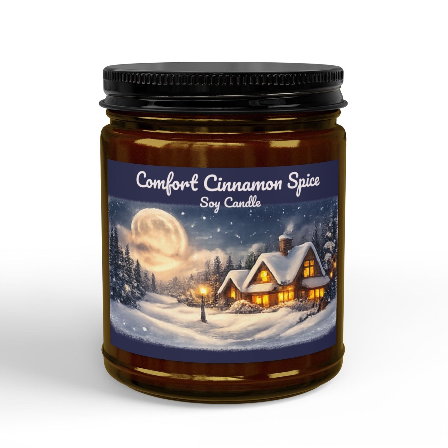 Comfort Cinnamon Spice Soy Jar Candle - SJM Print Store