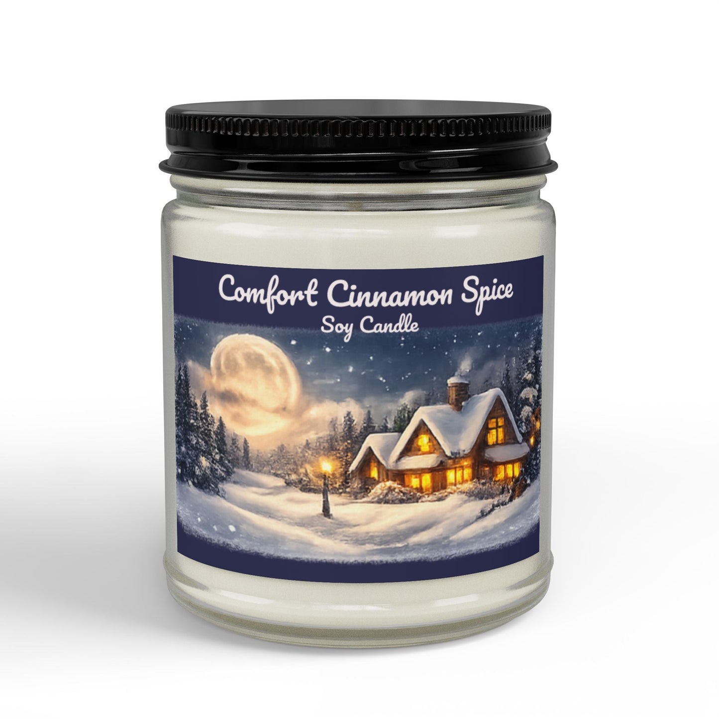 Comfort Cinnamon Spice Soy Jar Candle - SJM Print Store