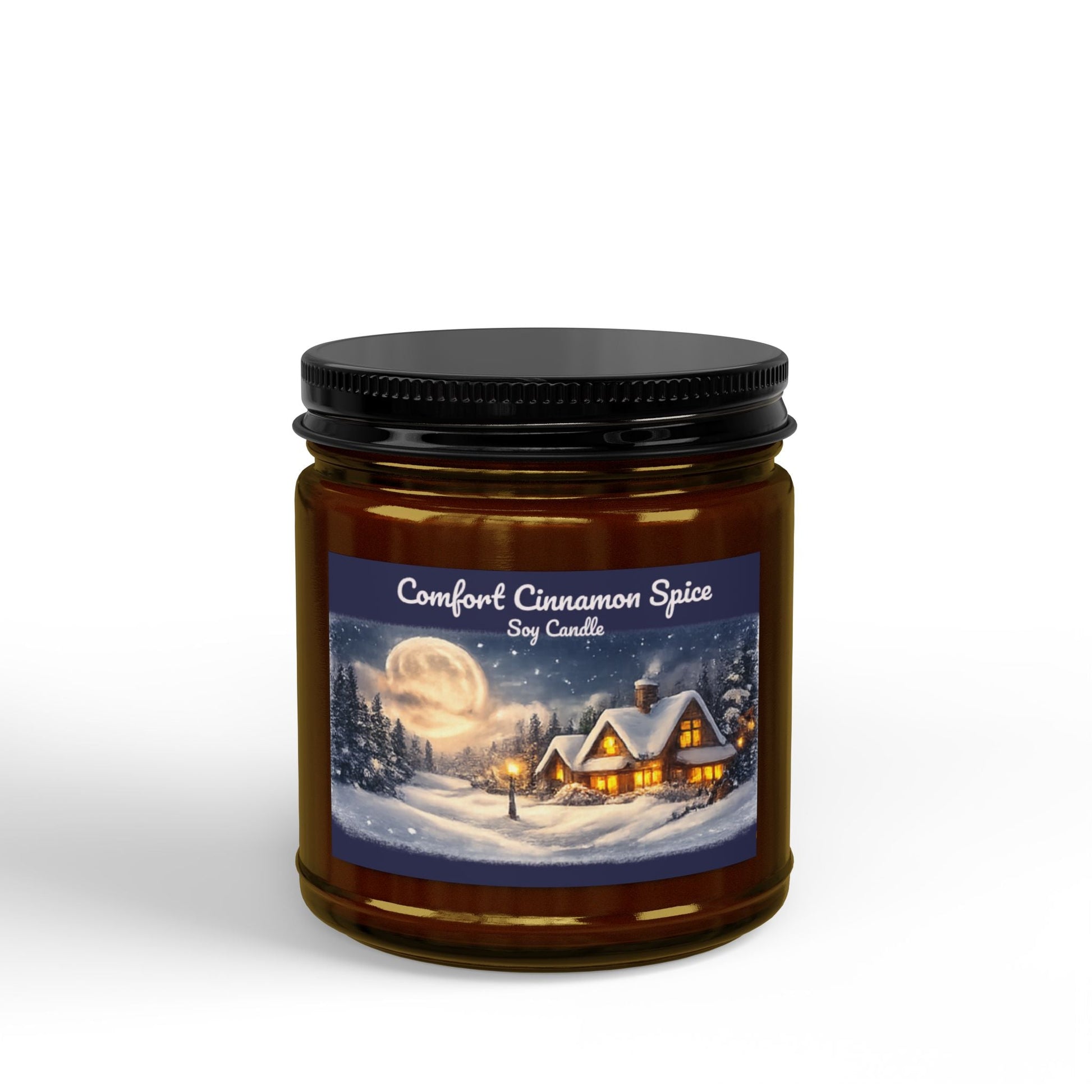 Comfort Cinnamon Spice Soy Jar Candle - SJM Print Store