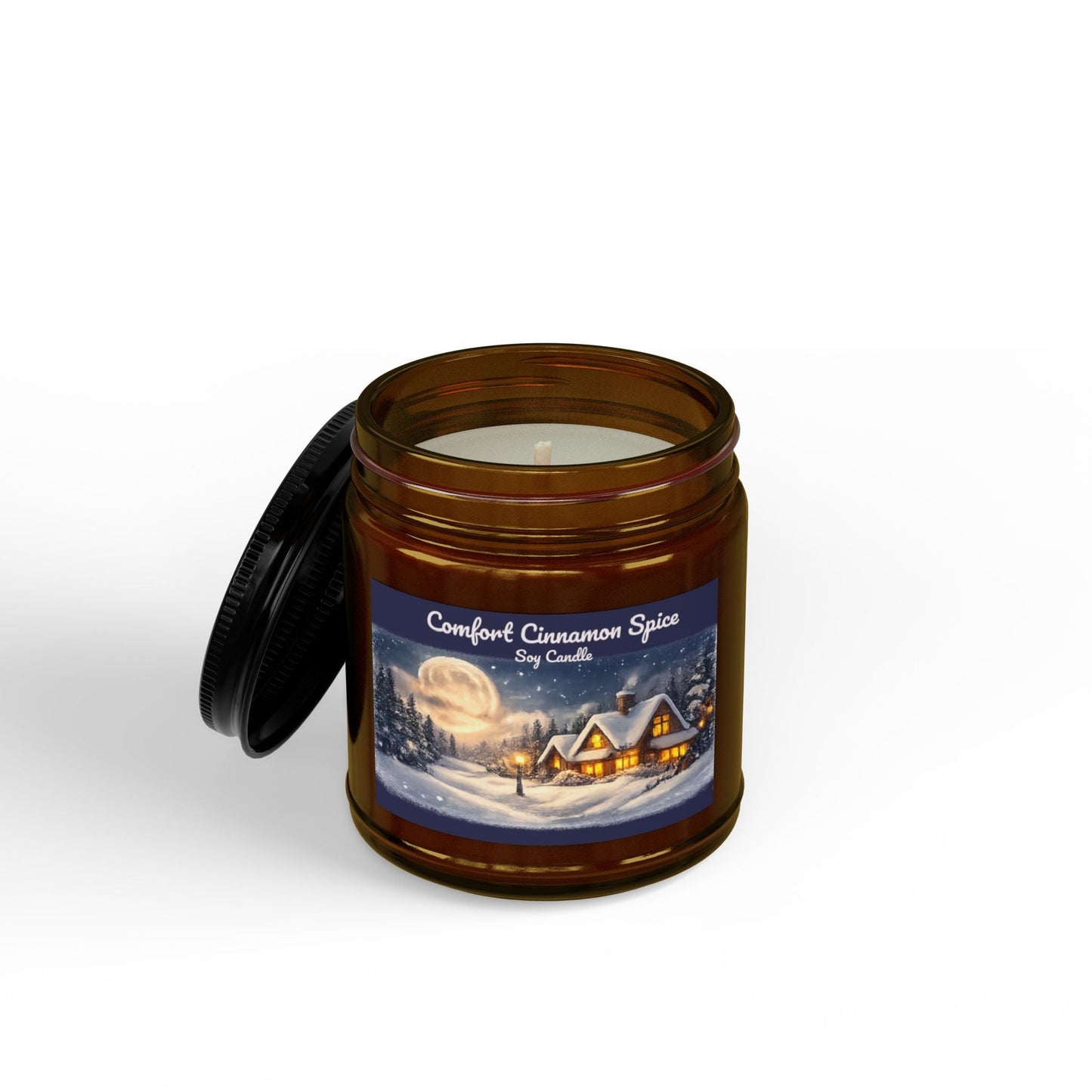 Comfort Cinnamon Spice Soy Jar Candle - SJM Print Store