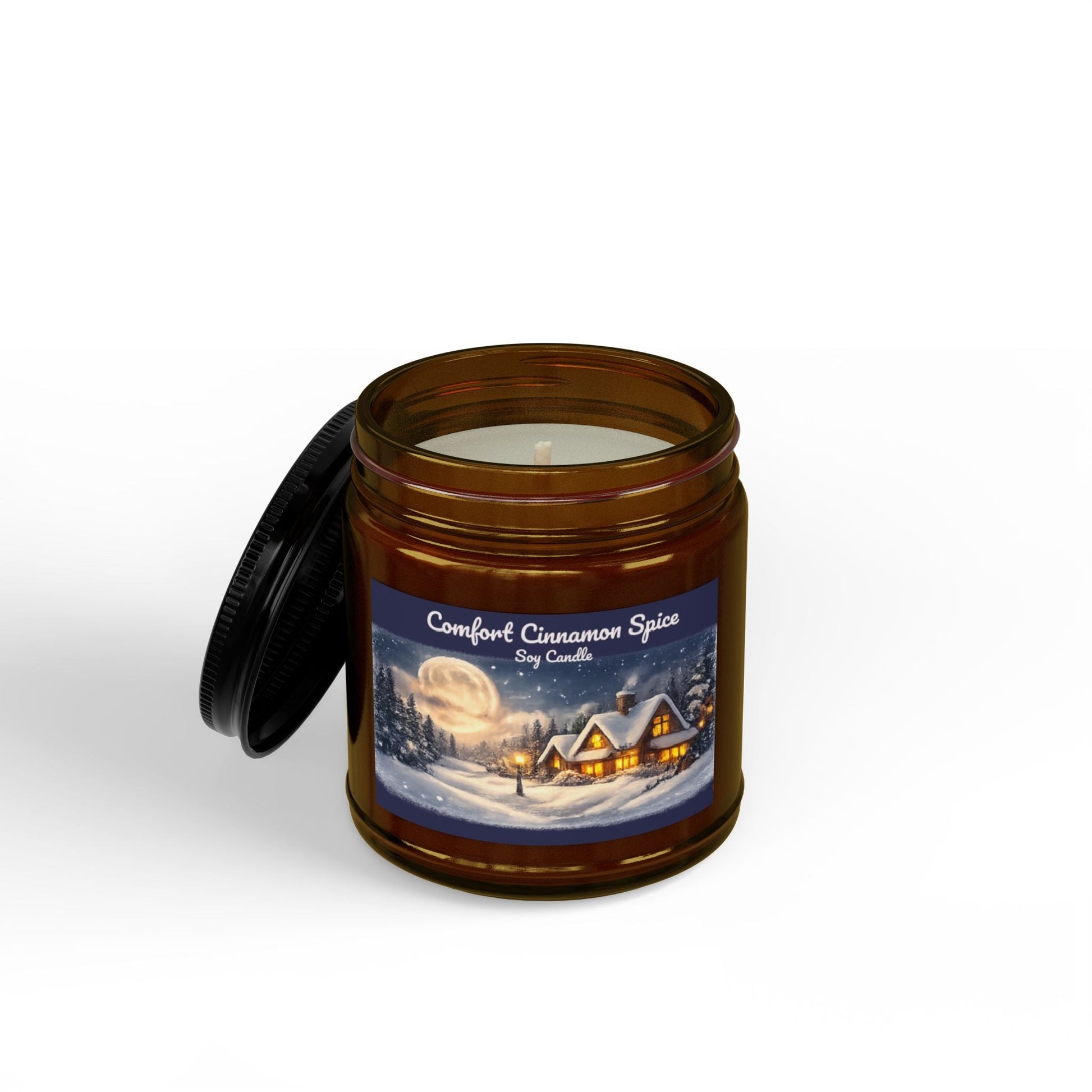 Comfort Cinnamon Spice Soy Jar Candle - SJM Print Store