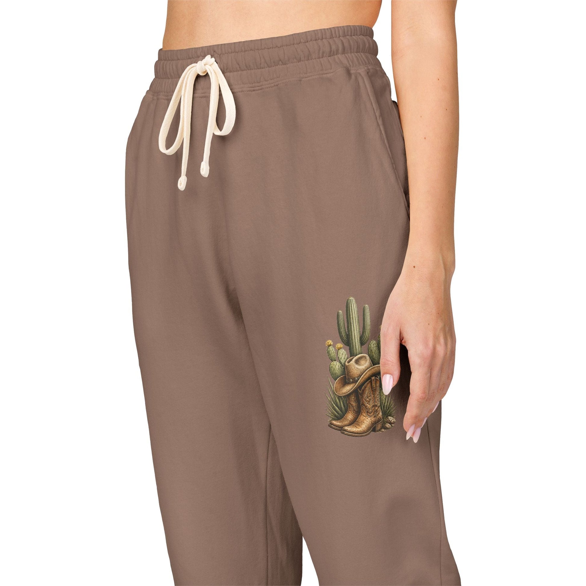 Country Cactus Sweatpants Fleece Joggers - SJM Print Store