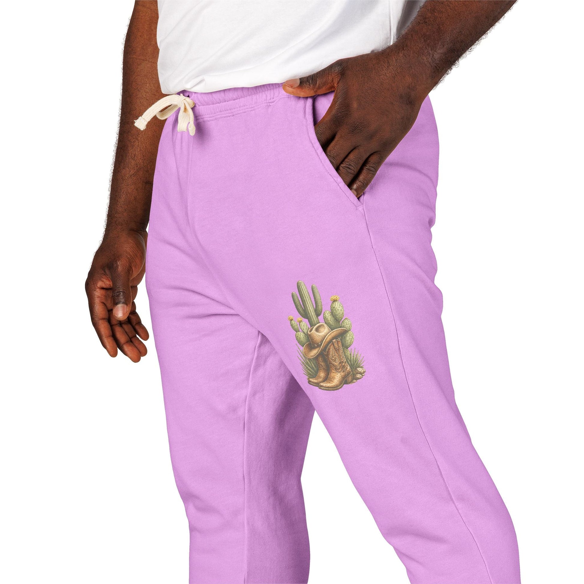 Country Cactus Sweatpants Fleece Joggers - SJM Print Store