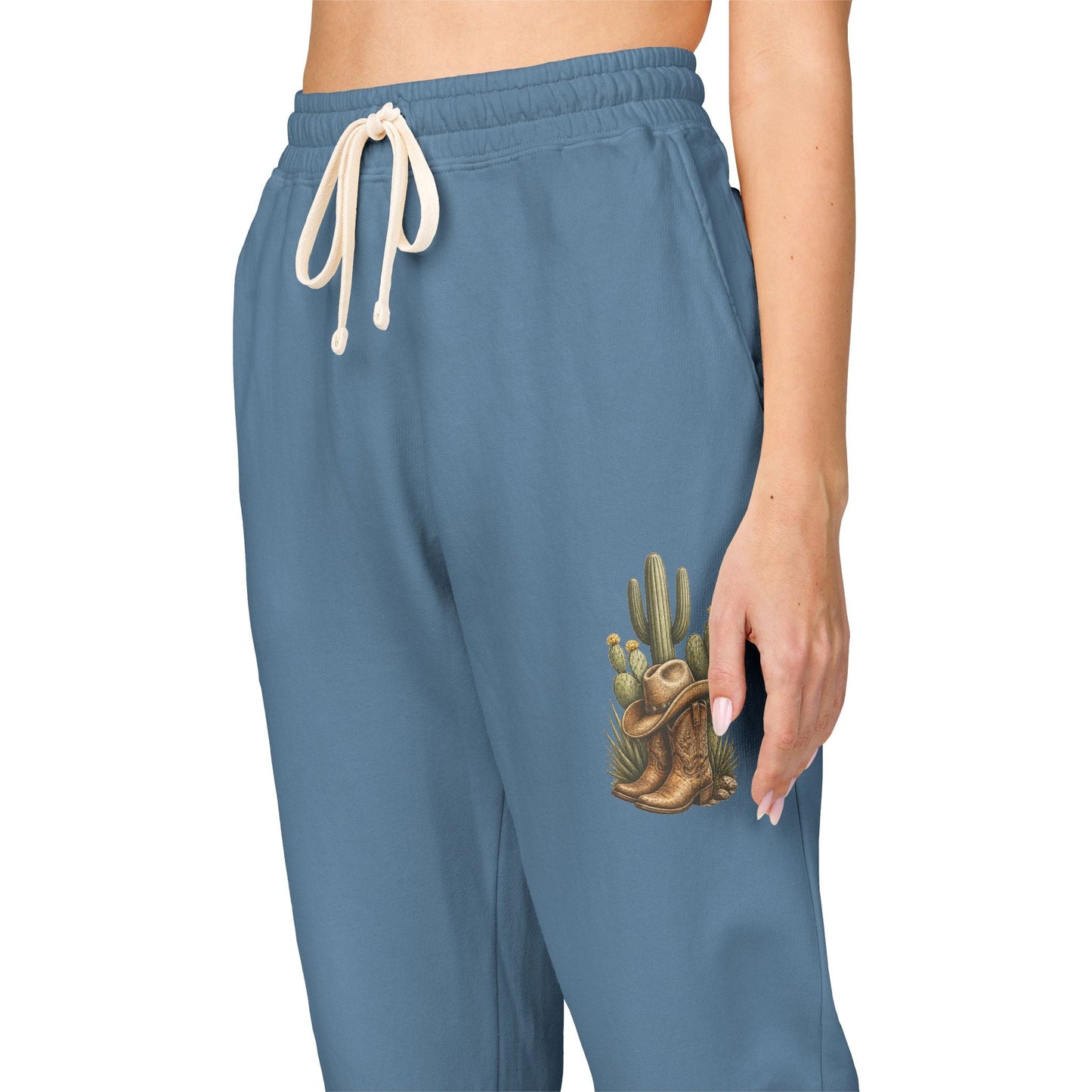 Country Cactus Sweatpants Fleece Joggers - SJM Print Store