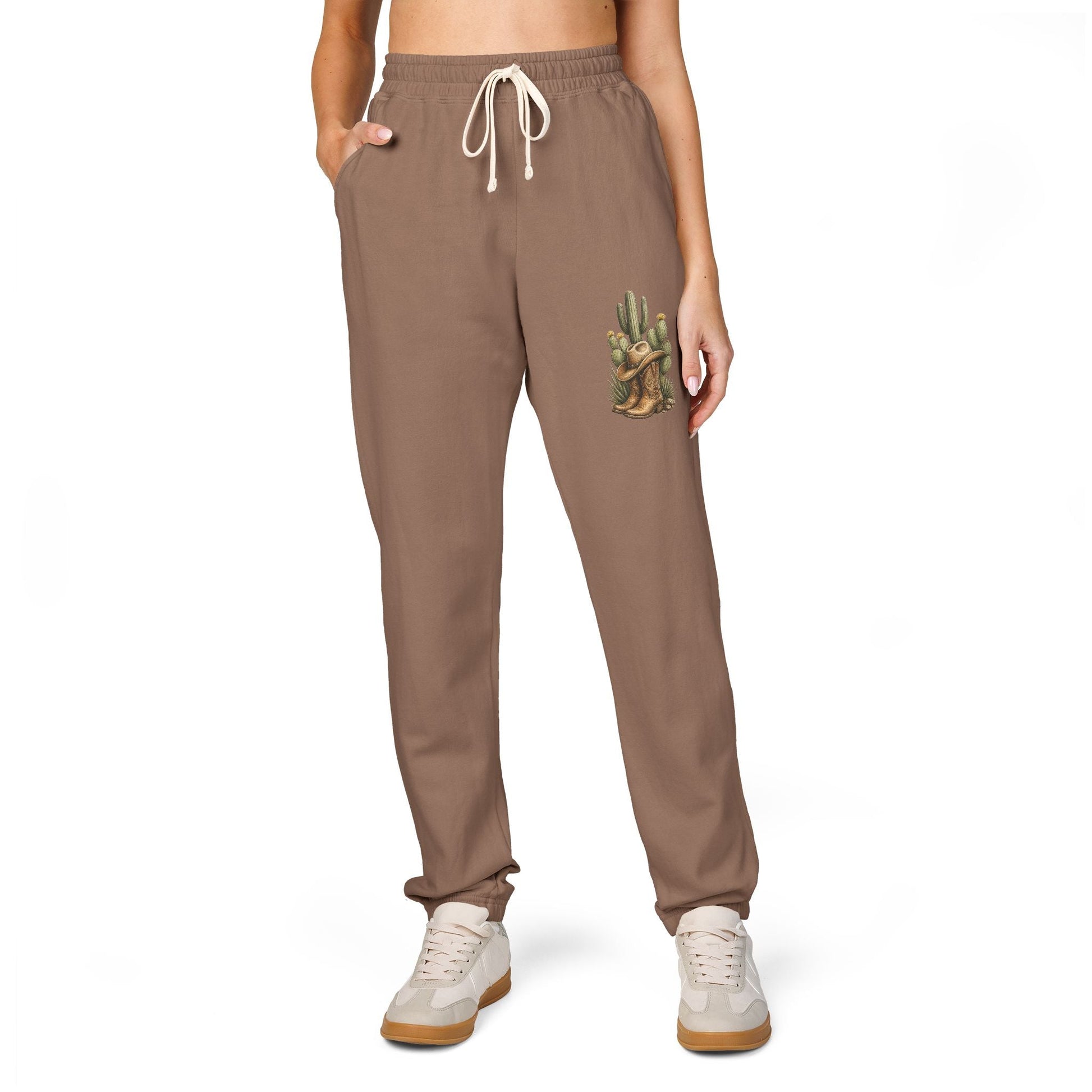 Country Cactus Sweatpants Fleece Joggers - SJM Print Store