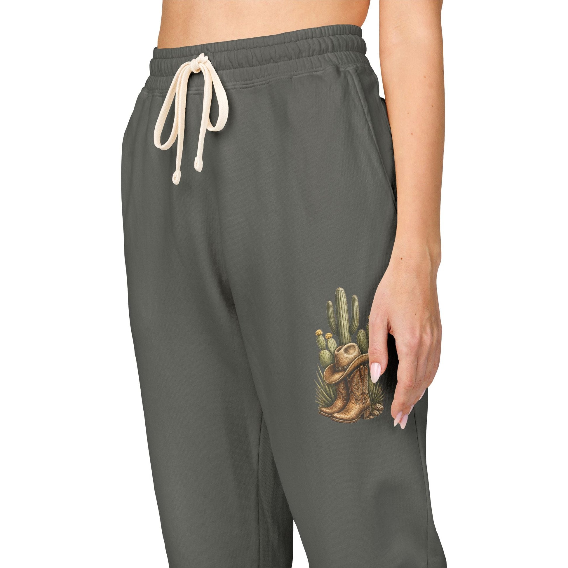 Country Cactus Sweatpants Fleece Joggers - SJM Print Store