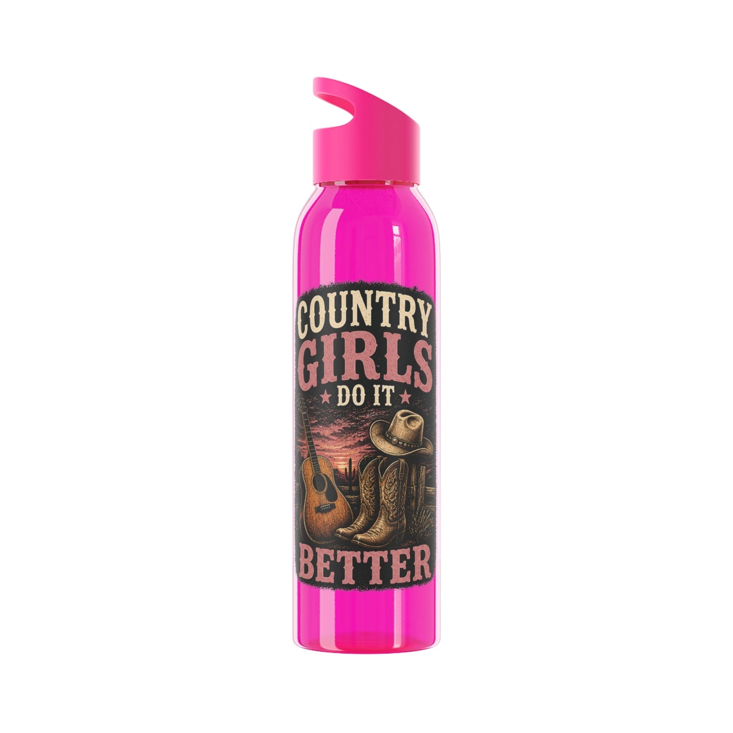 Country Girl Do It Better Water Bottle - SJM Print Store