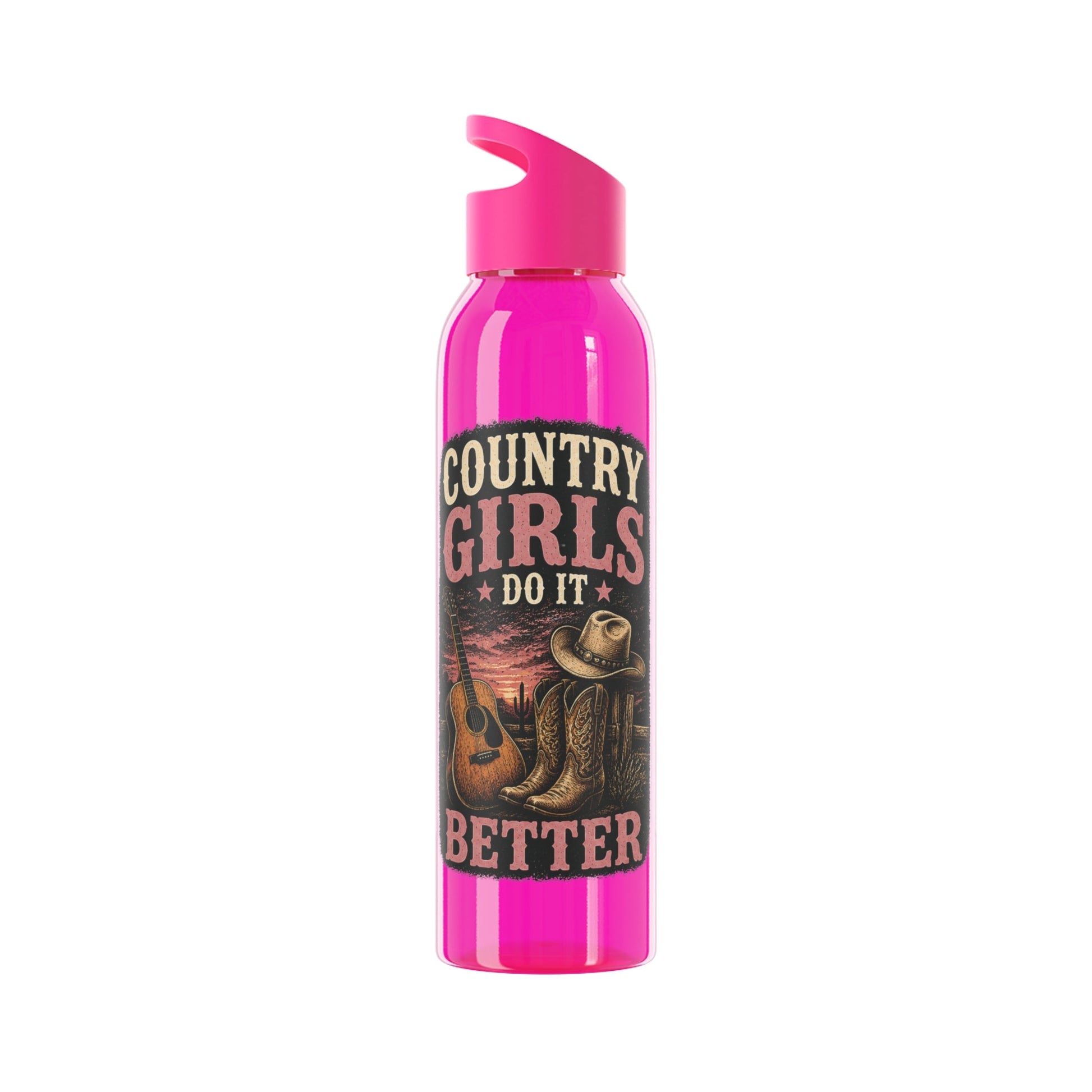 Country Girl Do It Better Water Bottle - SJM Print Store