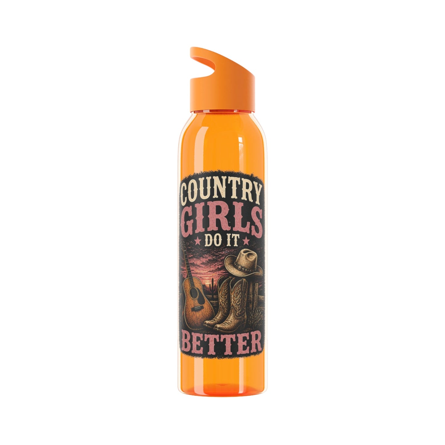 Country Girl Do It Better Water Bottle - SJM Print Store