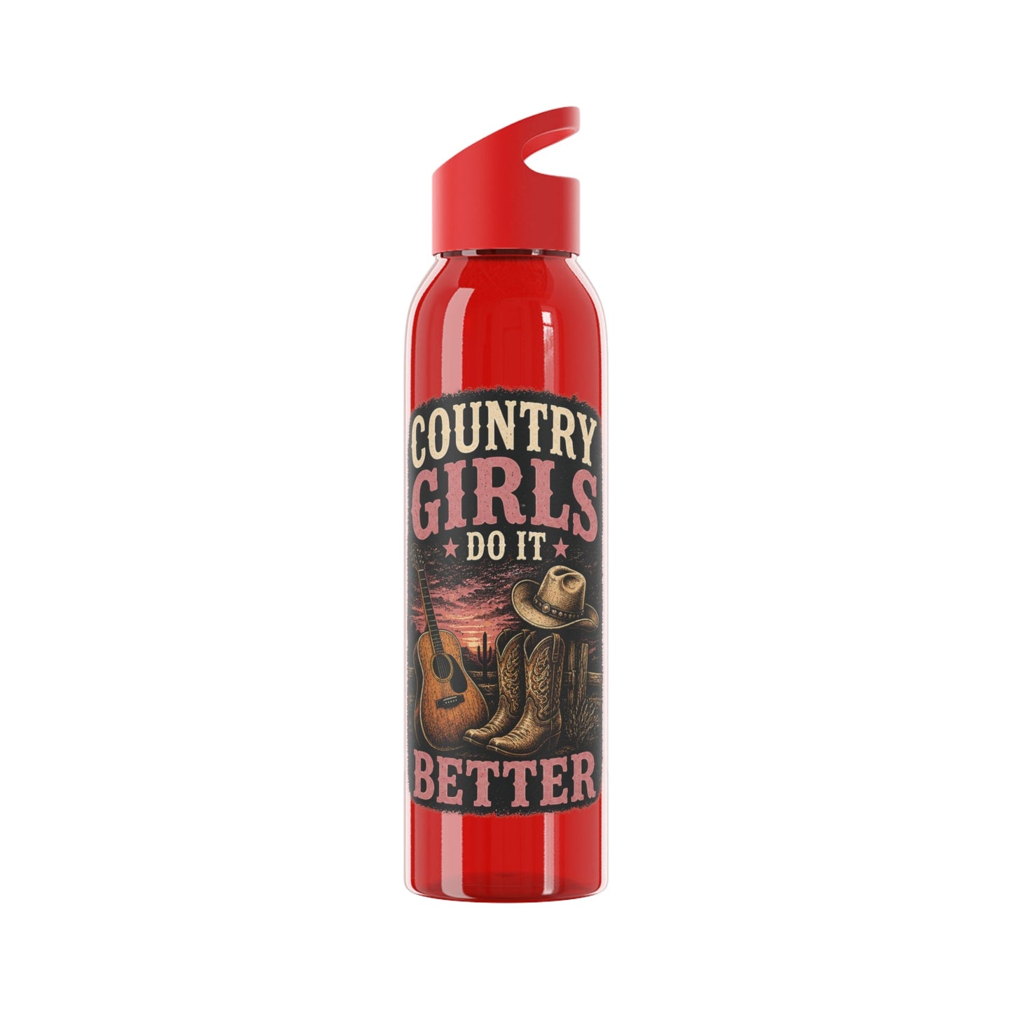 Country Girl Do It Better Water Bottle - SJM Print Store