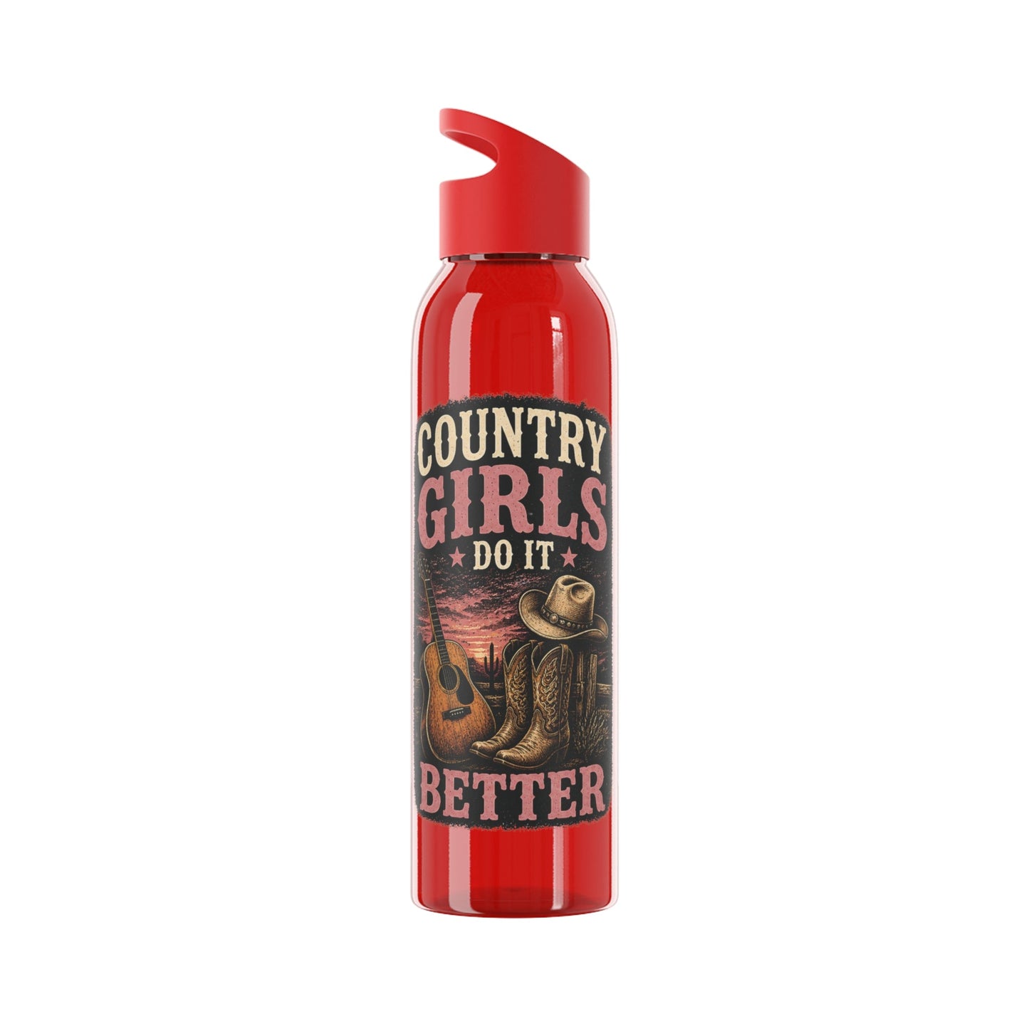 Country Girl Do It Better Water Bottle - SJM Print Store