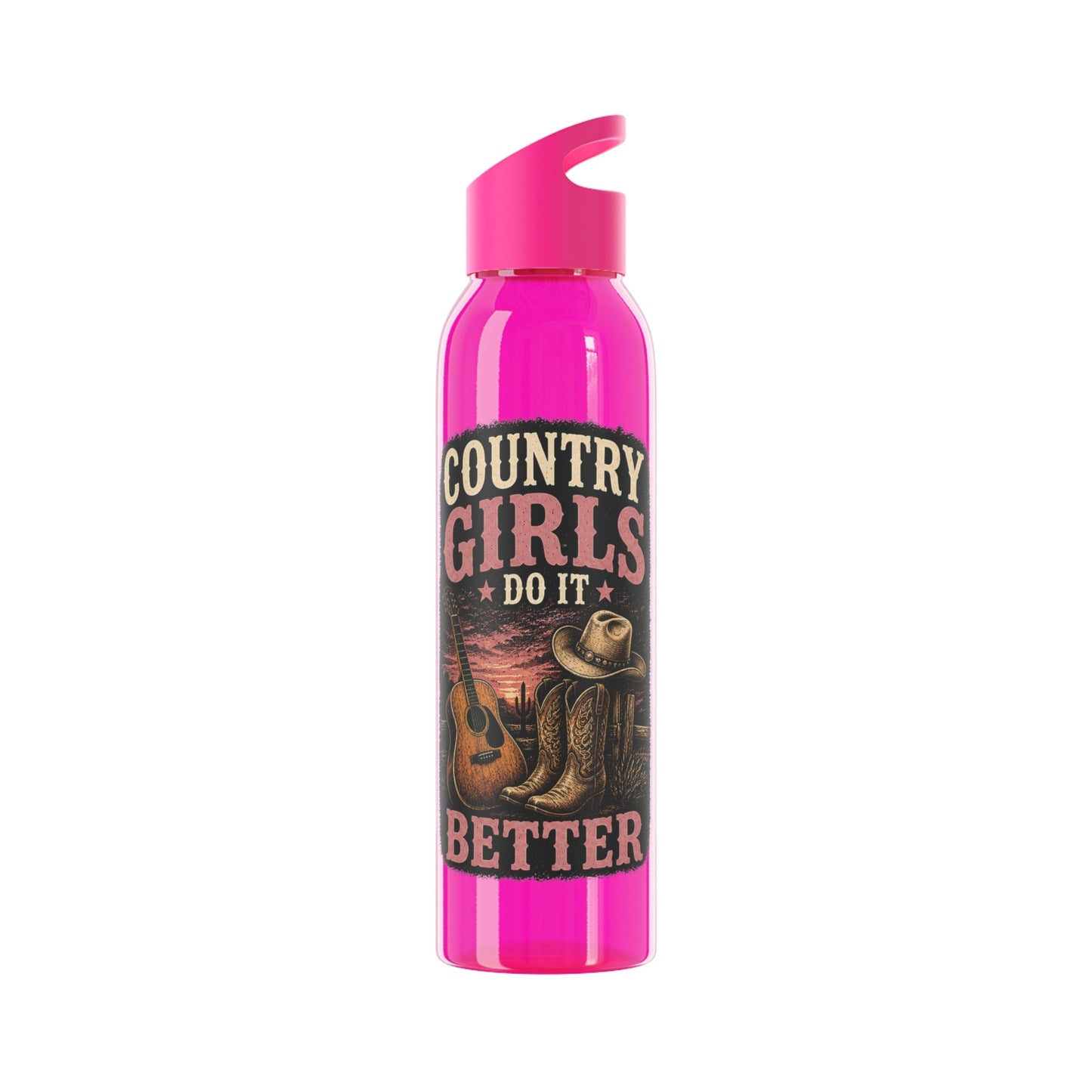 Country Girl Do It Better Water Bottle - SJM Print Store