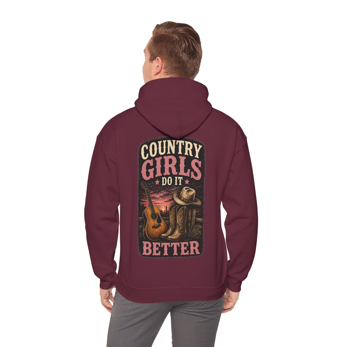Country Girls Do It Better Vintage Western Hoodie - SJM Print Store