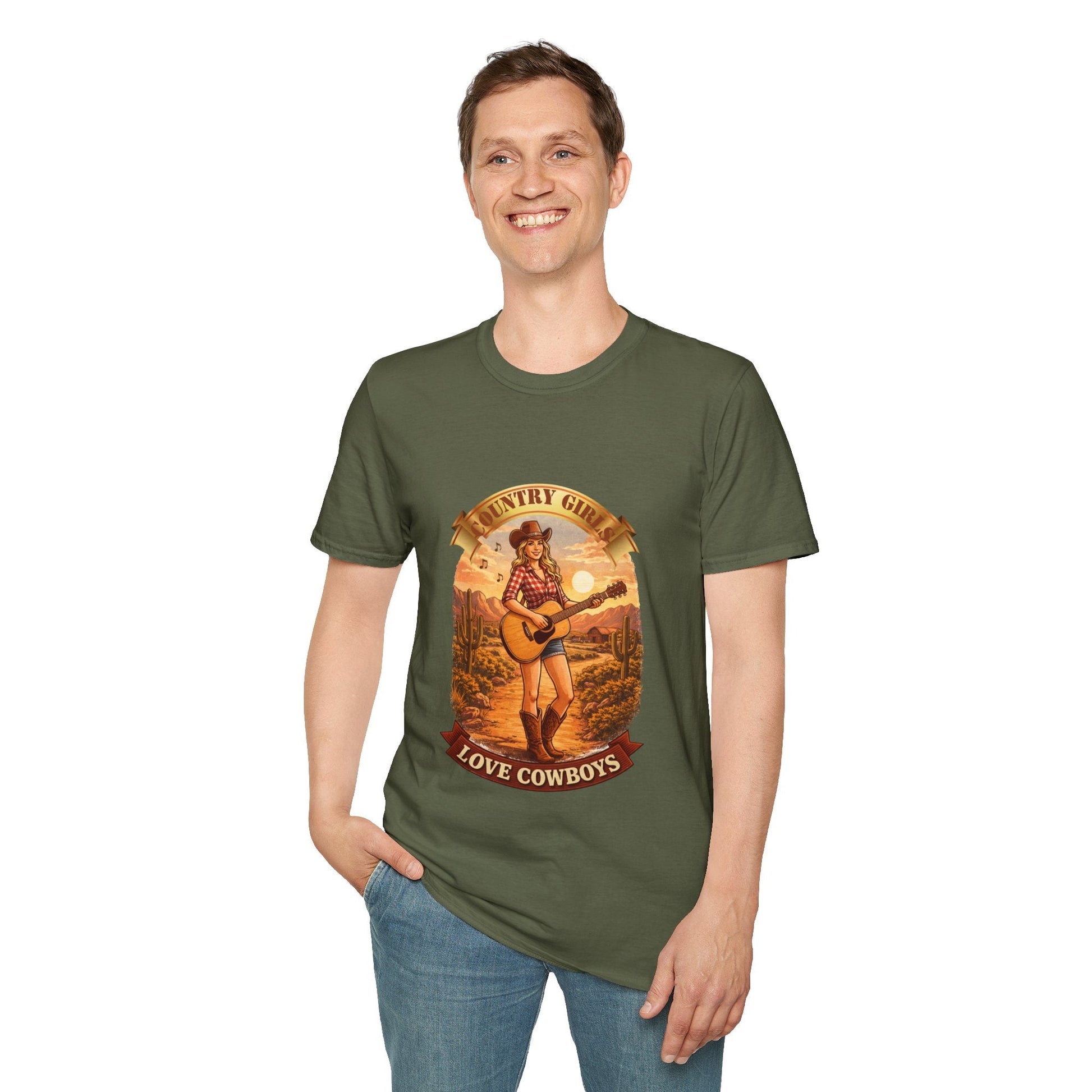 Country Girls Love Cowboys T-Shirt - SJM Print Store