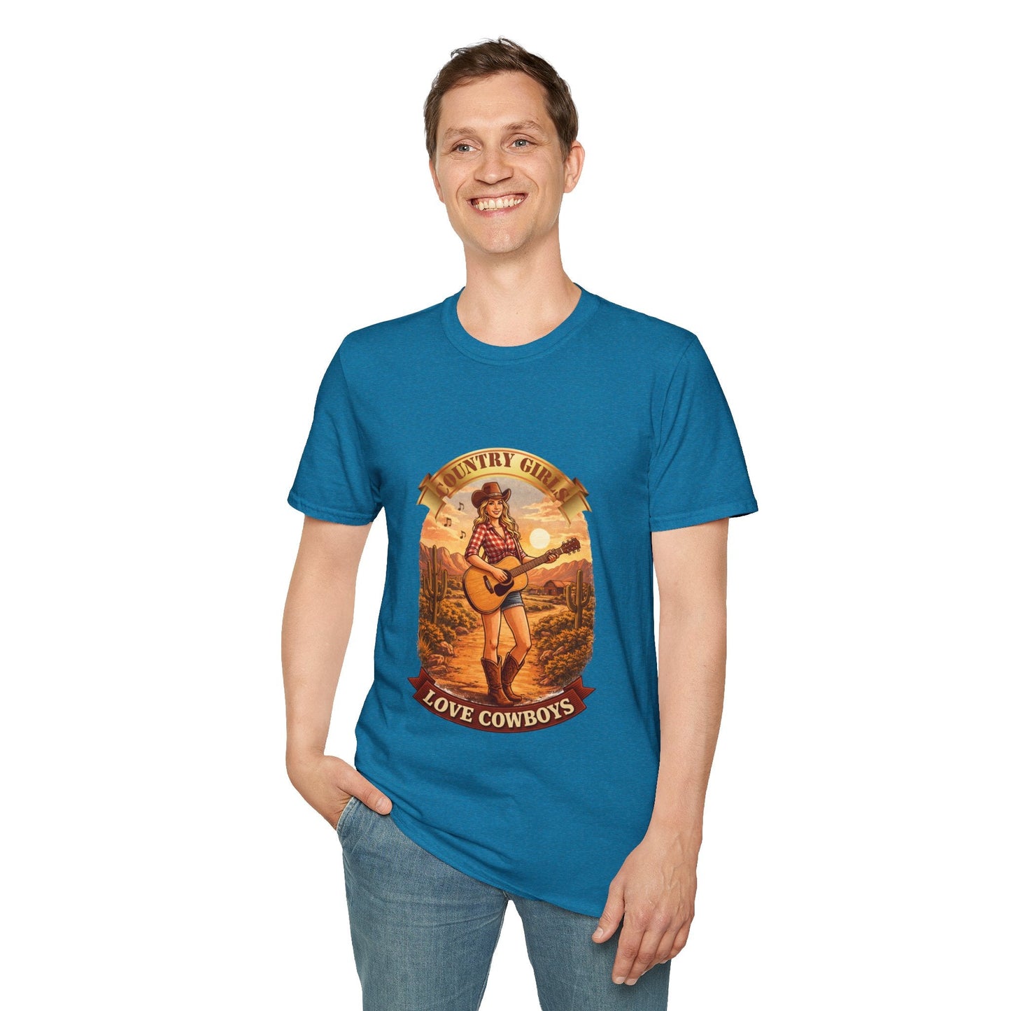 Country Girls Love Cowboys T-Shirt - SJM Print Store