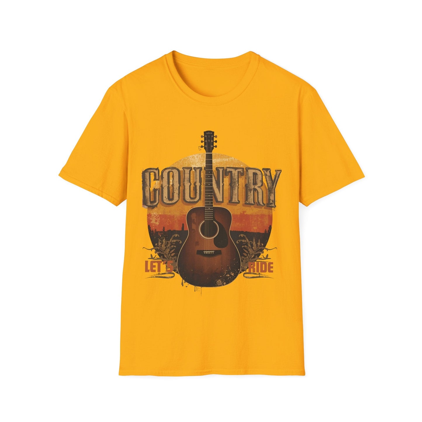 Country Music Let's Ride Graphic Tee, - SJM Print Store