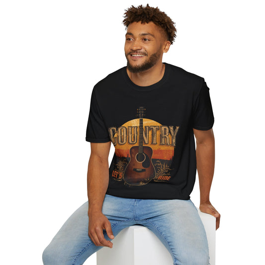 Country Music Let's Ride Graphic Tee, - SJM Print Store